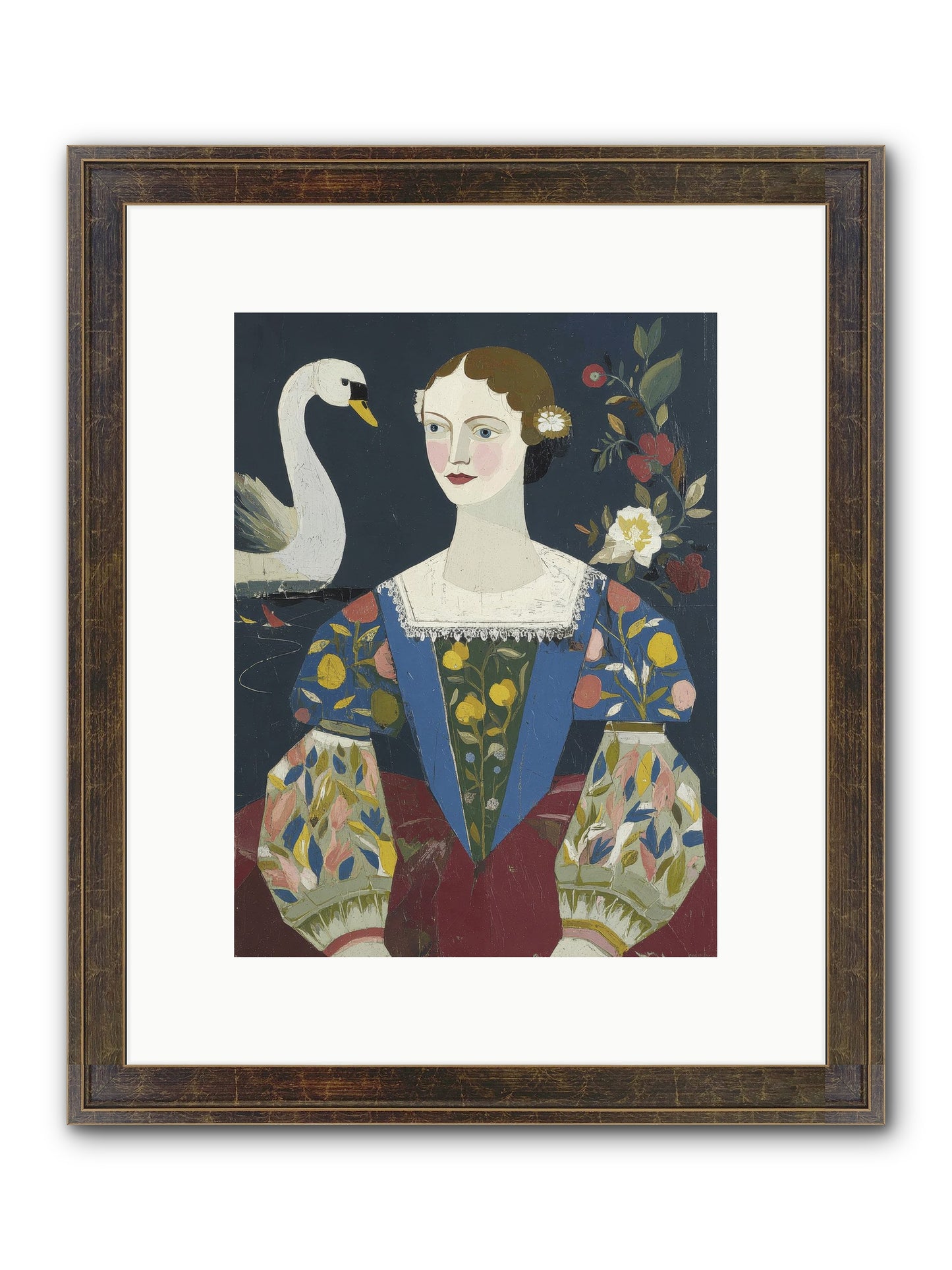 Fleeting Things Framed Print - Slimwoods Black/Gold 9x12