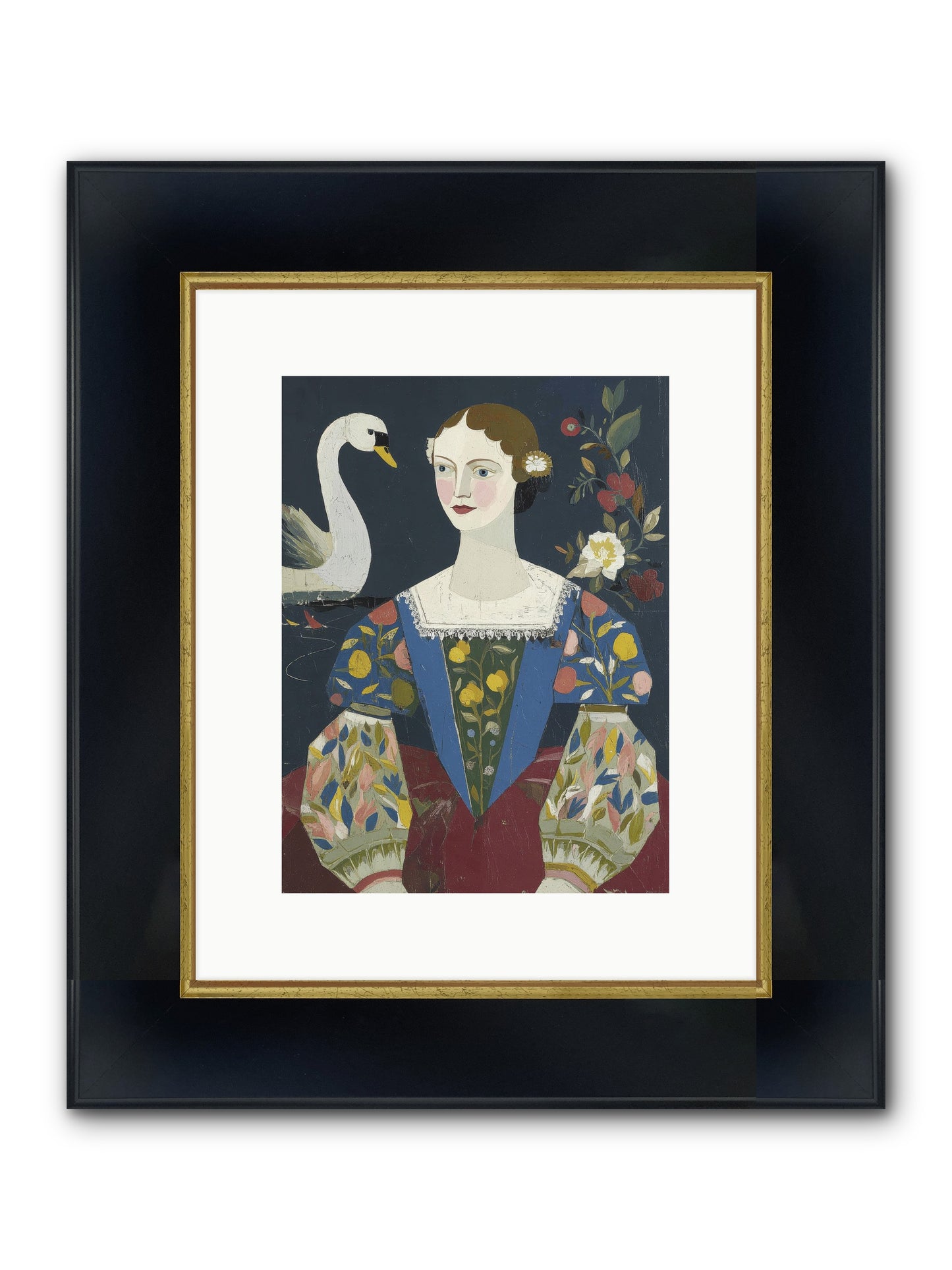 Fleeting Things Framed Print - Wide Black w/Gold 9x12