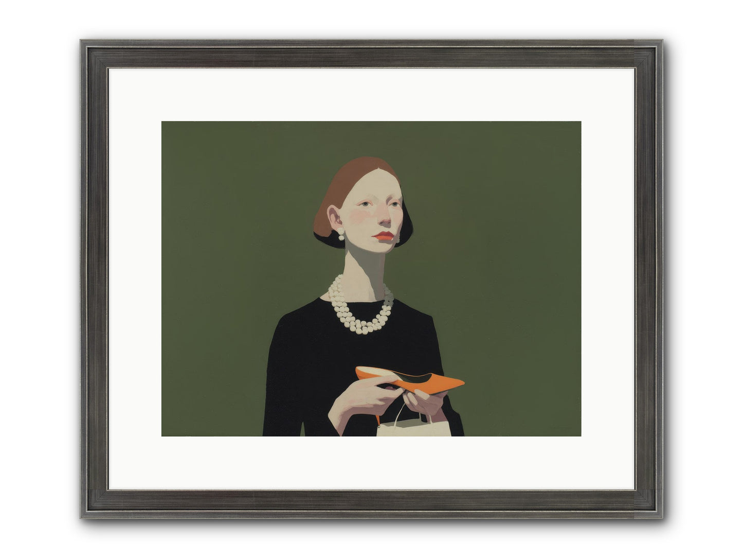 Flicker Calm Framed Print - Slimwoods Black/Silver 16x12