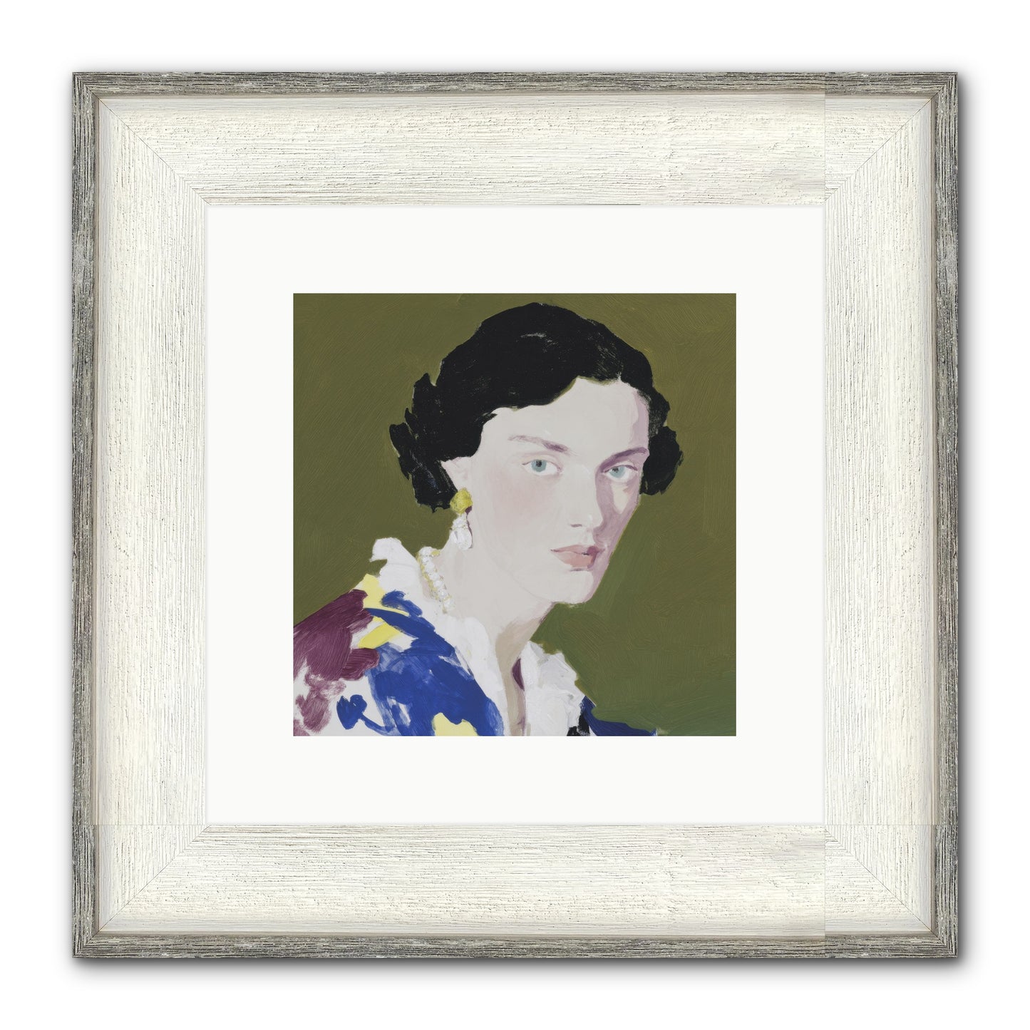 Flicker Of Hope Framed Print - Driftwood White 10x10