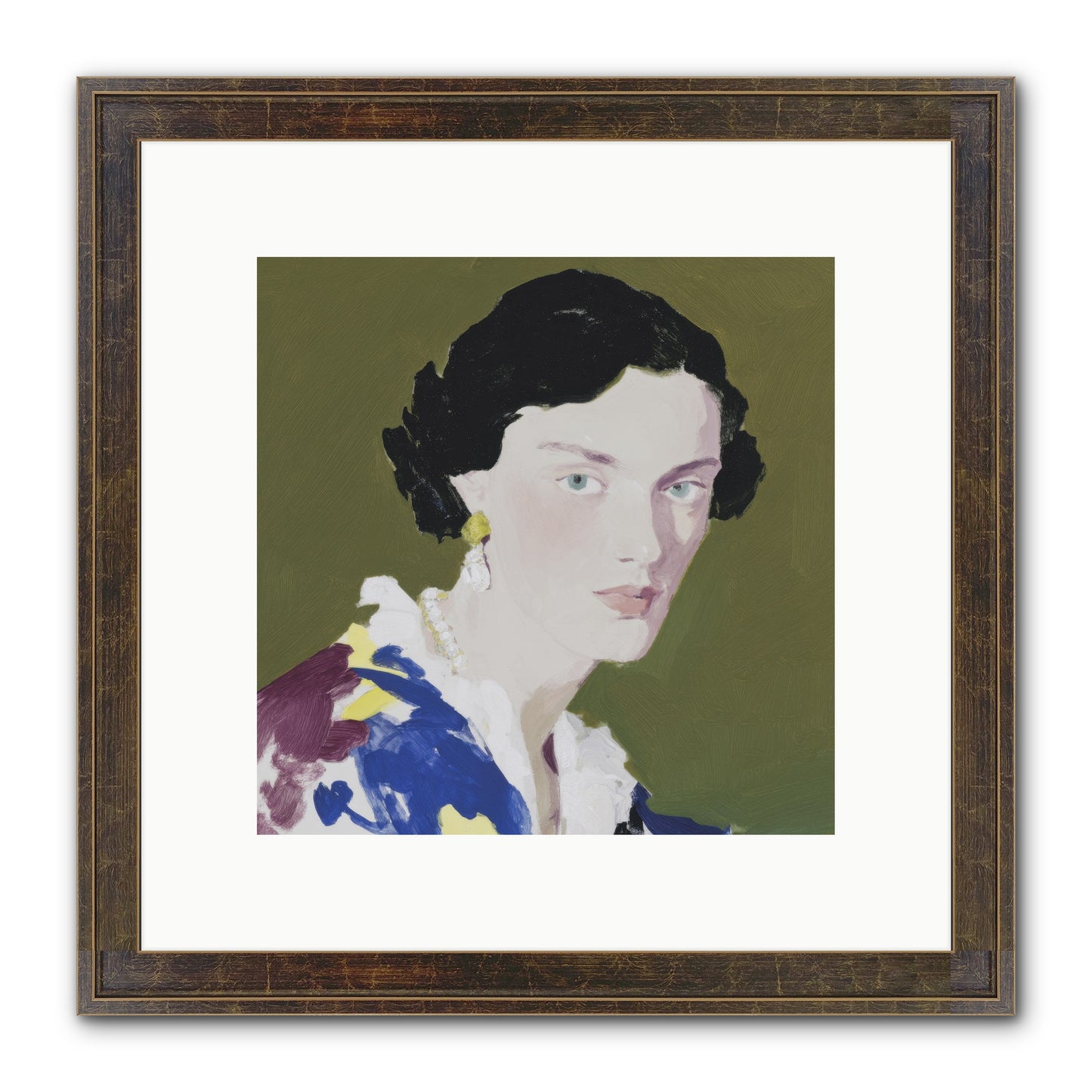 Flicker Of Hope Framed Print - Slimwoods Black/Gold 10x10