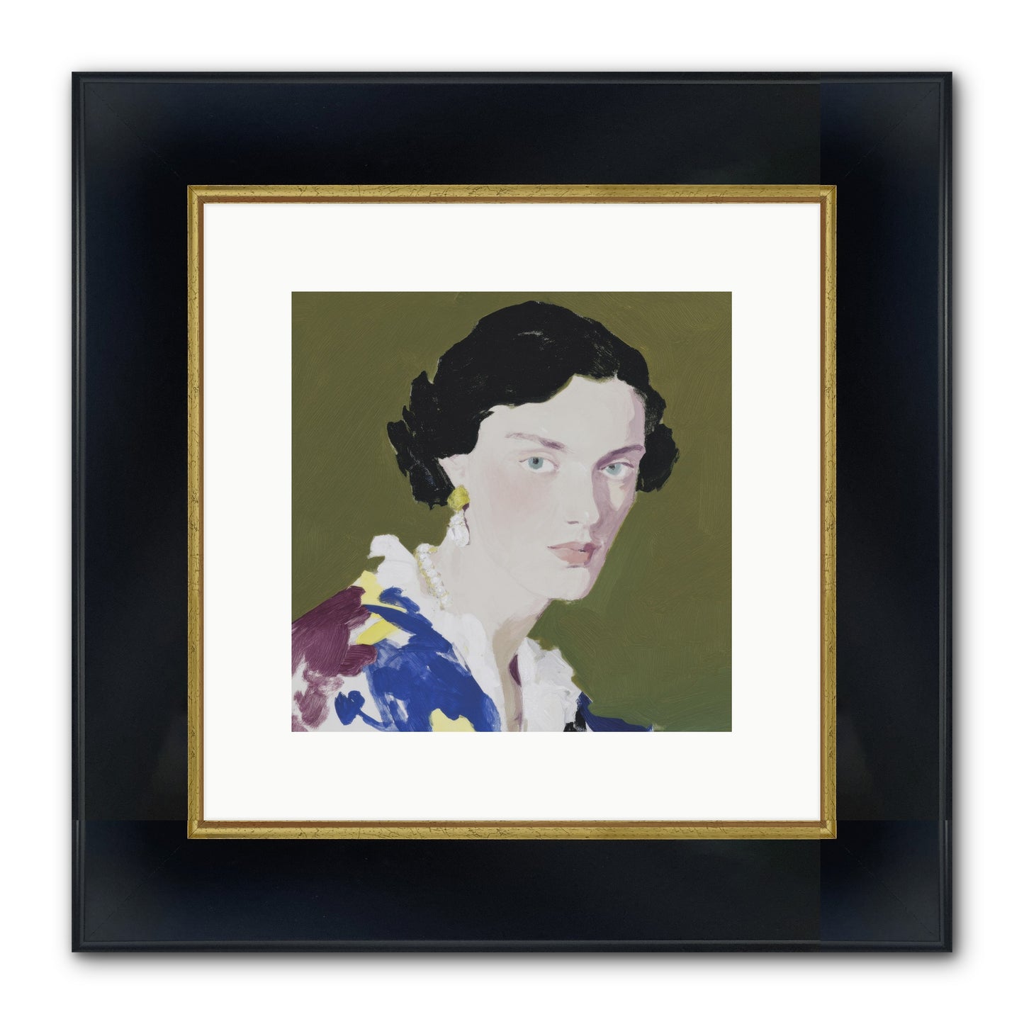 Flicker Of Hope Framed Print - Wide Black w/Gold 10x10