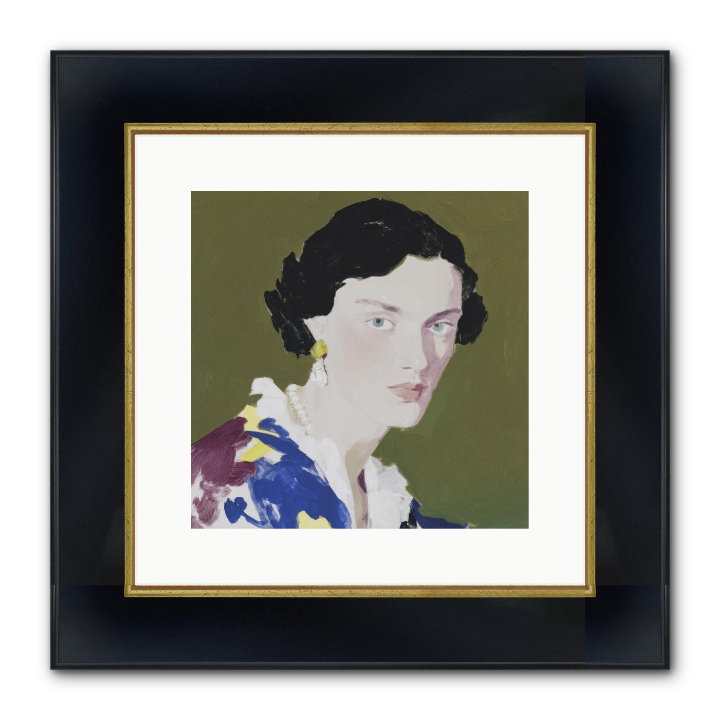 Flicker Of Hope Framed Print - Wide Black w/Gold 12x12