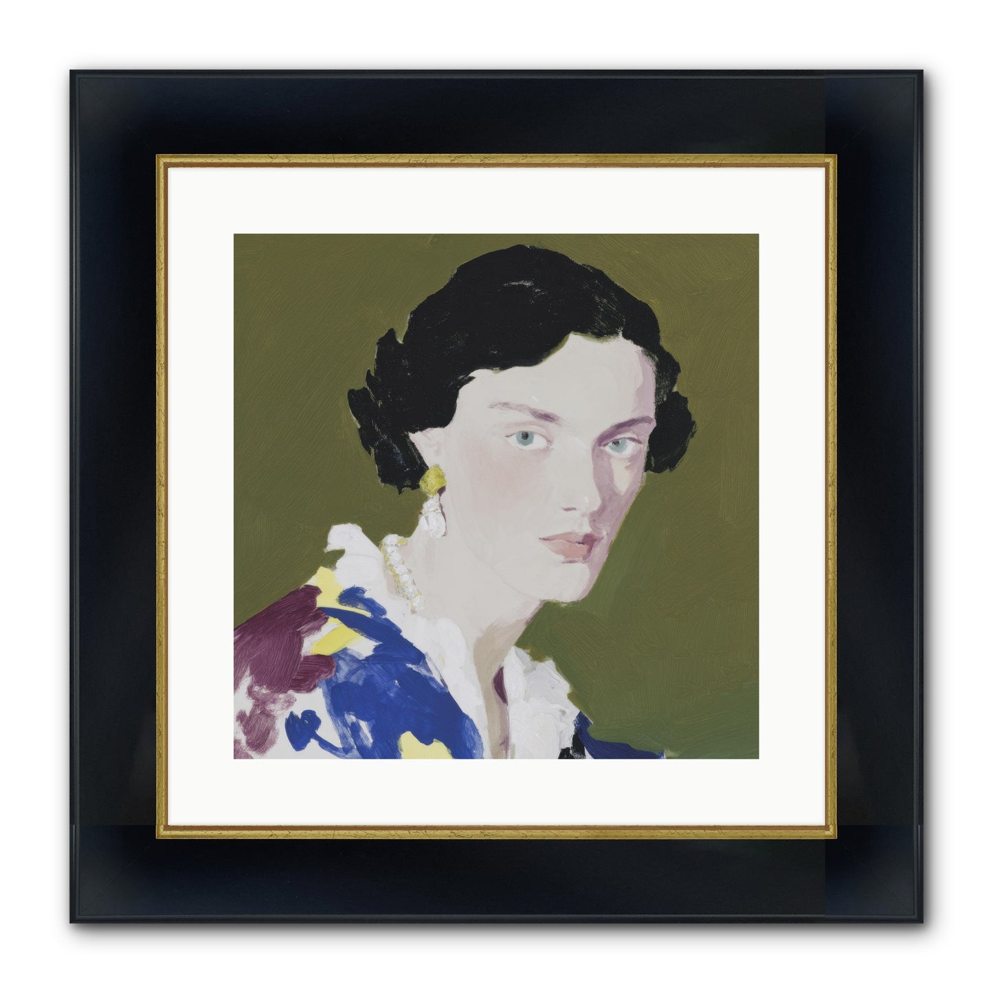 Flicker Of Hope Framed Print - Wide Black w/Gold 16x16