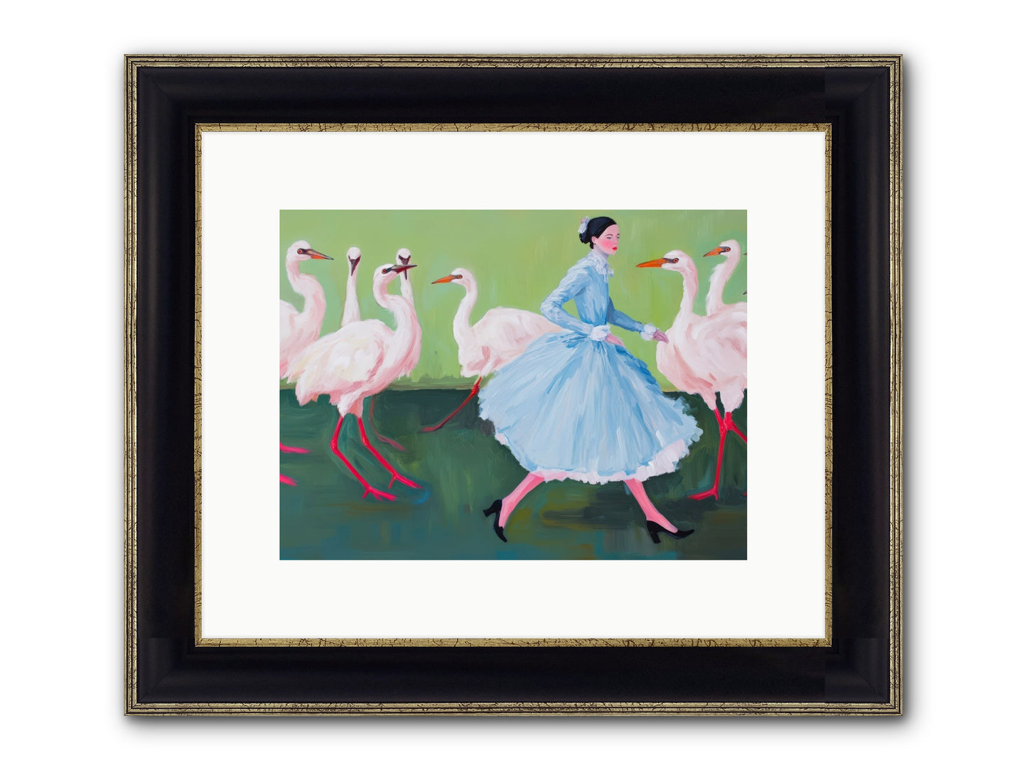 Flight School Memoirs Framed Print - Black & Gold 12x9