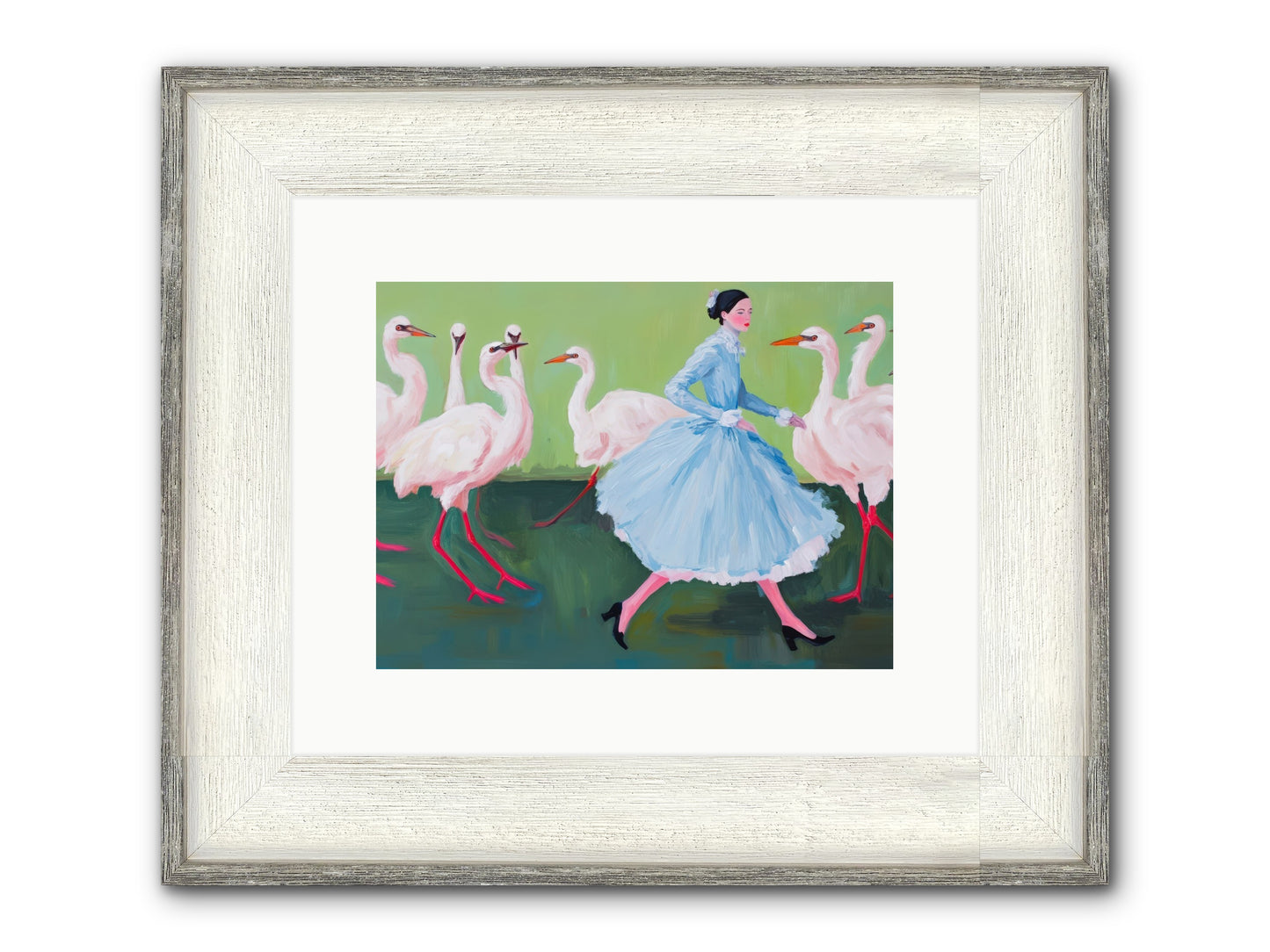 Flight School Memoirs Framed Print - Driftwood White 12x9