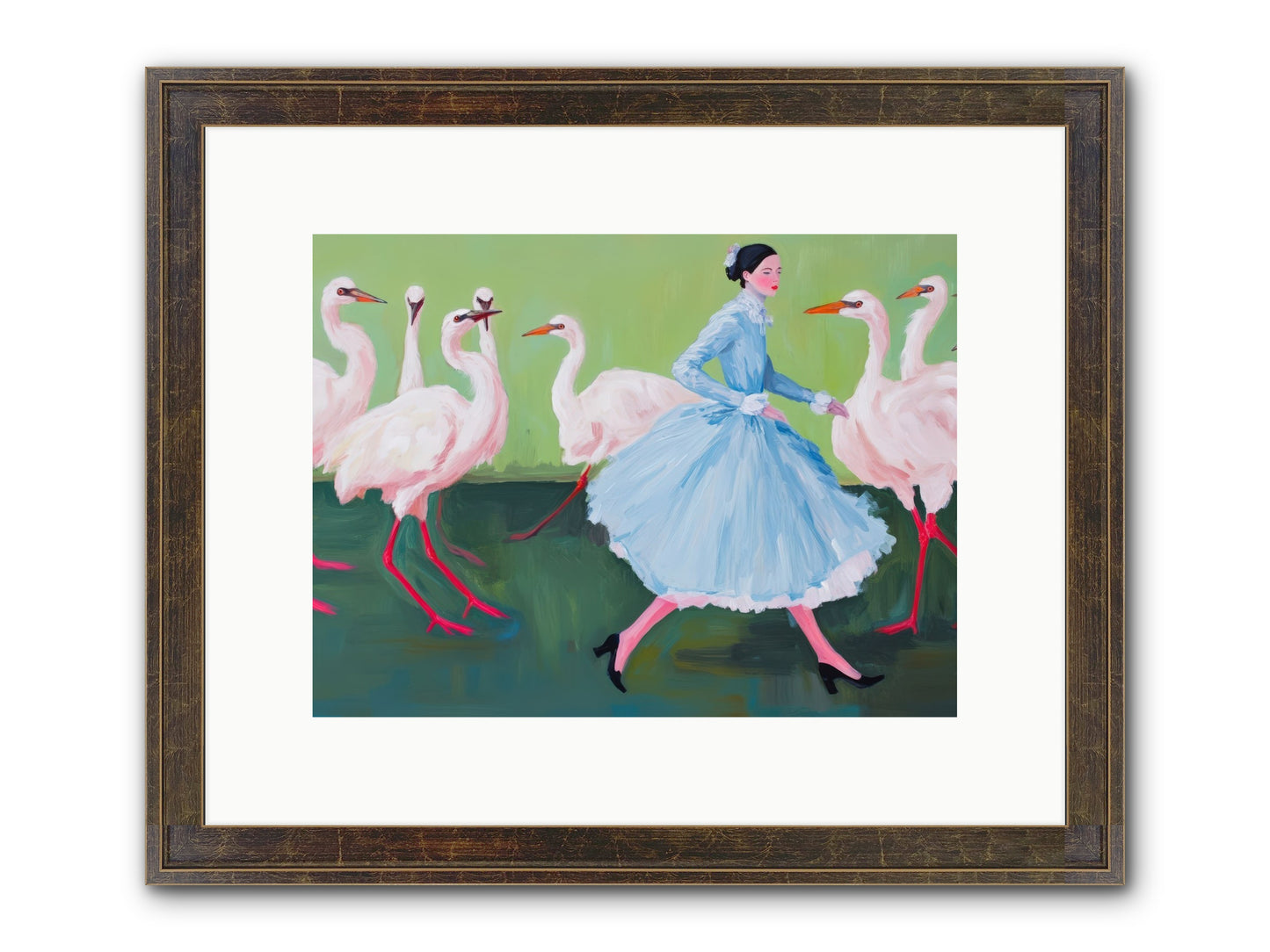 Flight School Memoirs Framed Print - Slimwoods Black/Gold 12x9