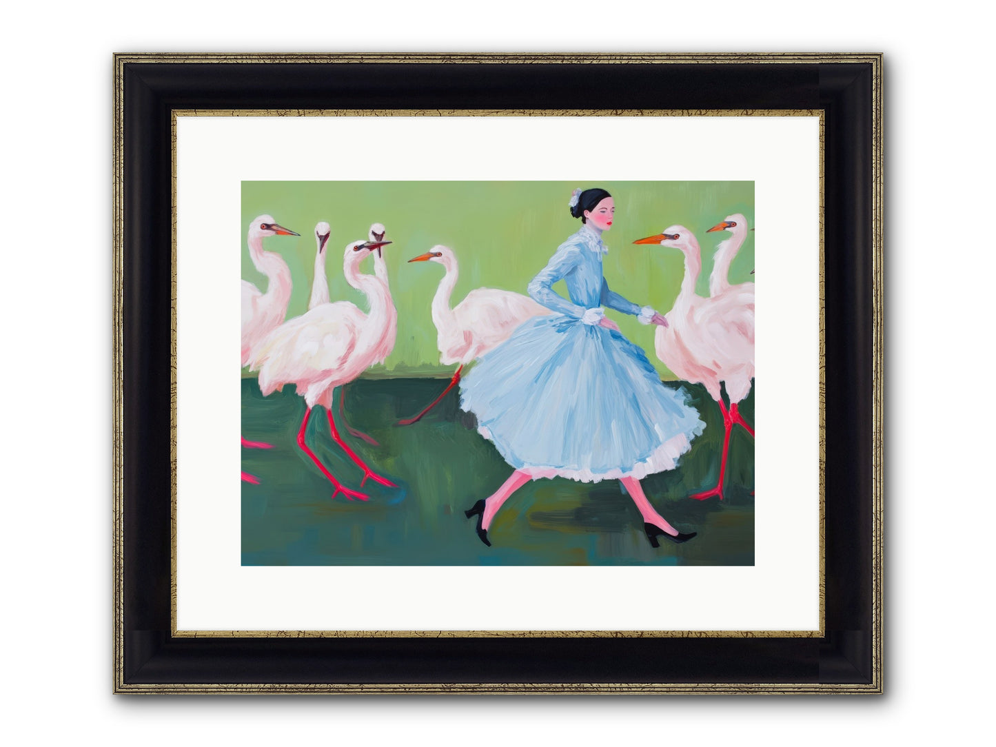 Flight School Memoirs Framed Print - Black & Gold 16x12