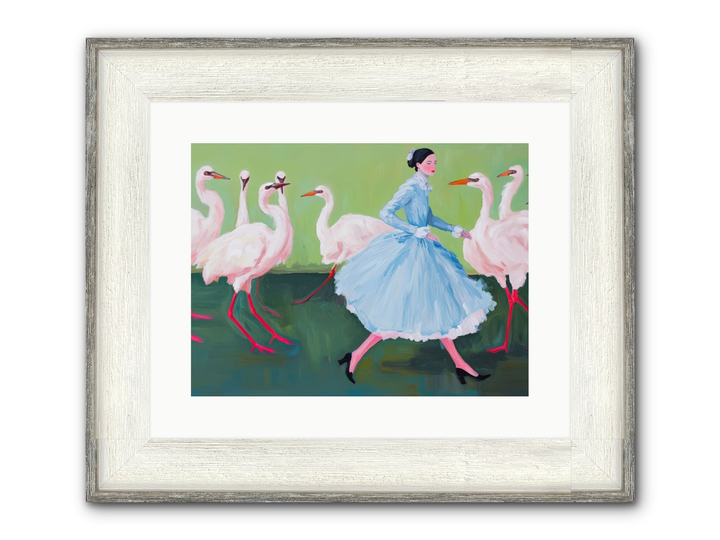 Flight School Memoirs Framed Print - Driftwood White 16x12