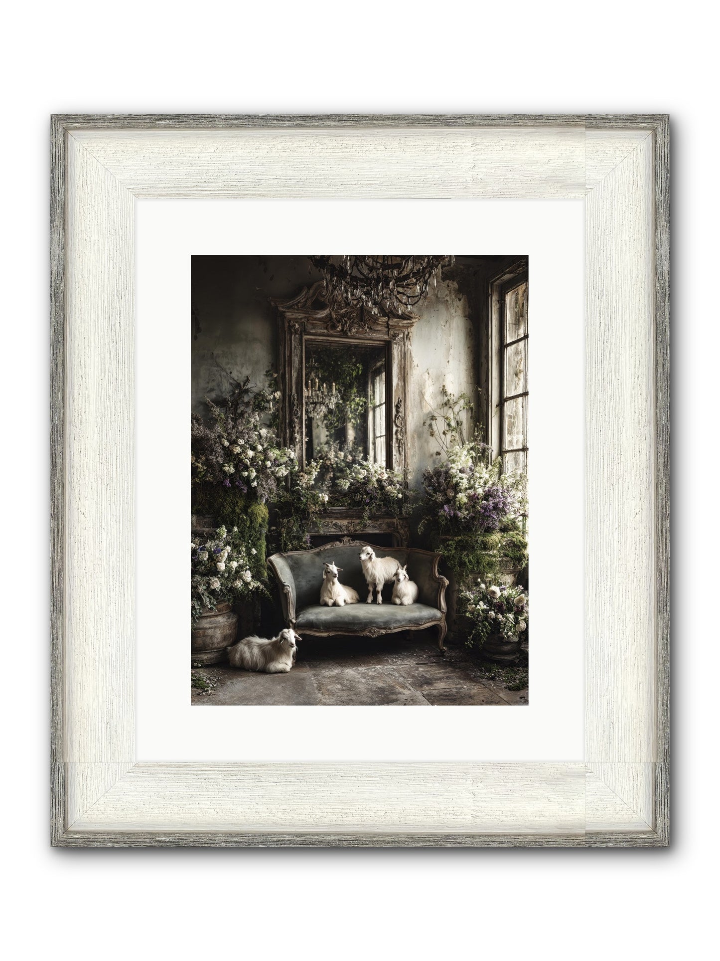 Flights Of Fancy Framed Print - Driftwood White 12x16