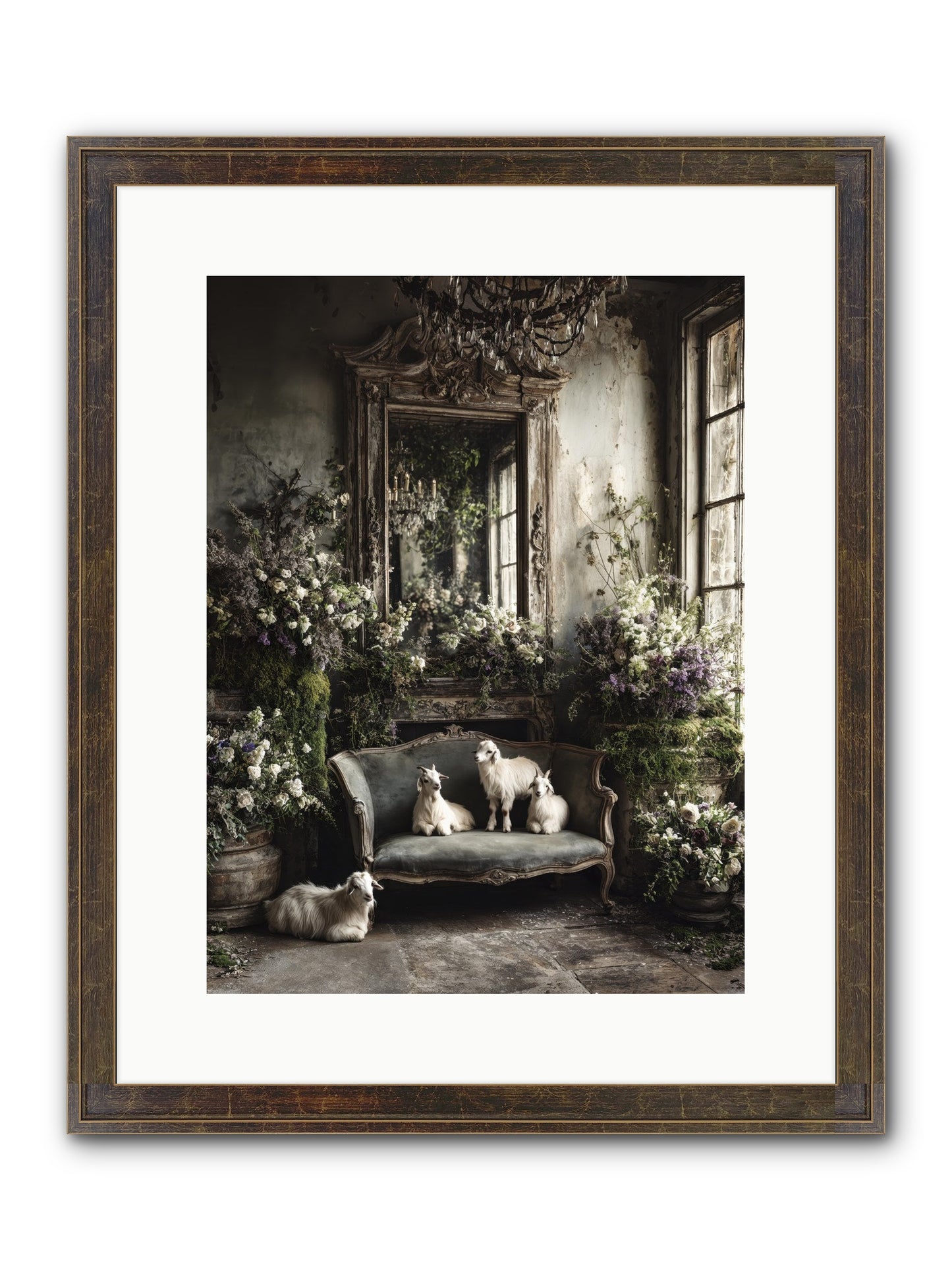 Flights Of Fancy Framed Print - Slimwoods Black/Gold 12x16