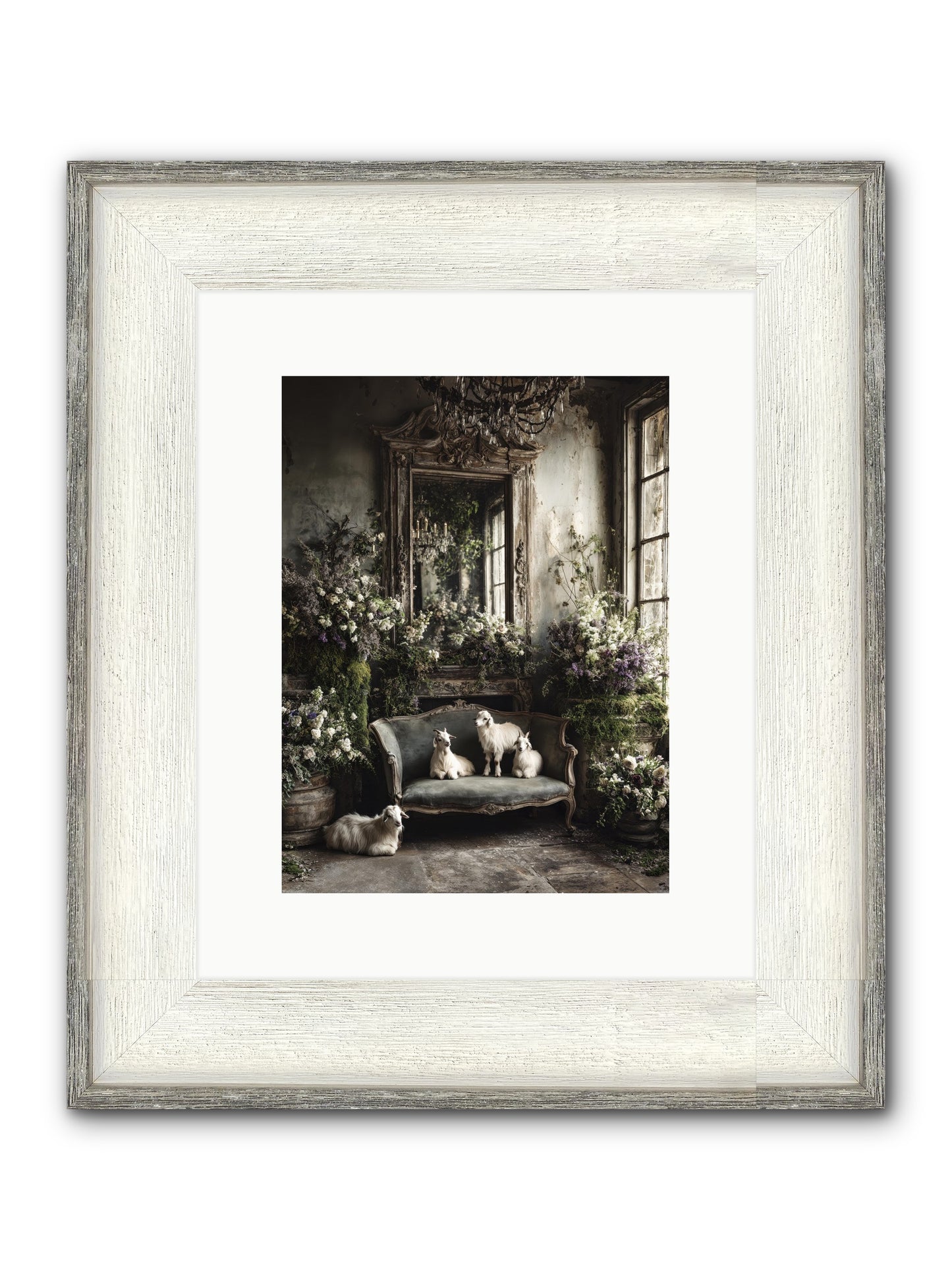 Flights Of Fancy Framed Print - Driftwood White 9x12