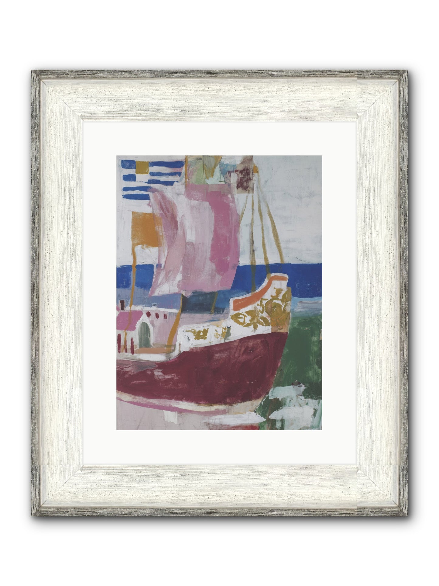 Floating Cathedral Framed Print - Driftwood White 12x16