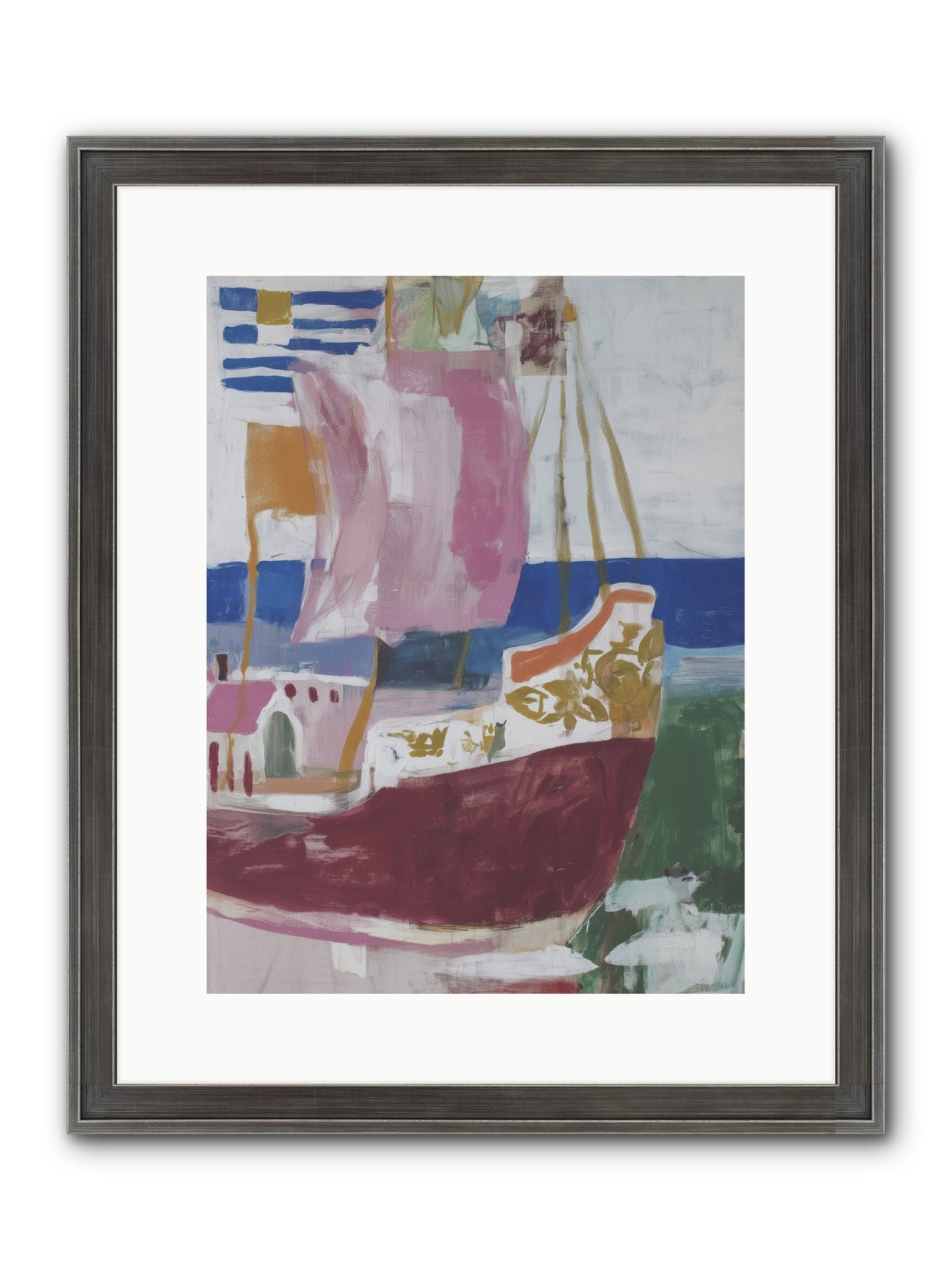 Floating Cathedral Framed Print - Slimwoods Black/Silver 12x16