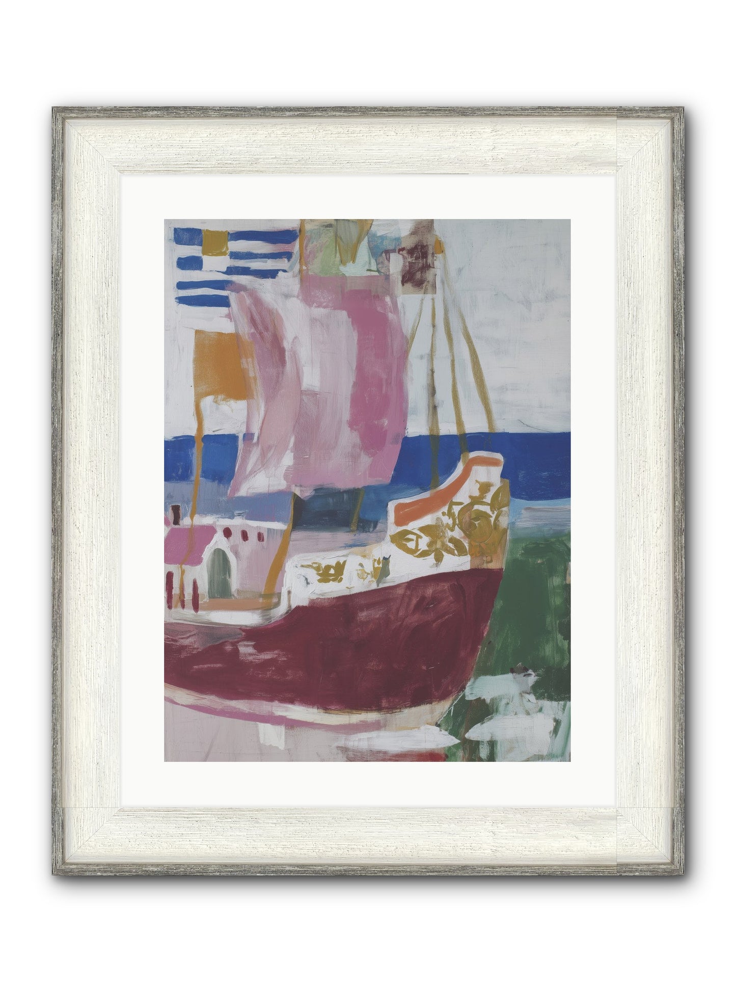 Floating Cathedral Framed Print - Driftwood White 18x24