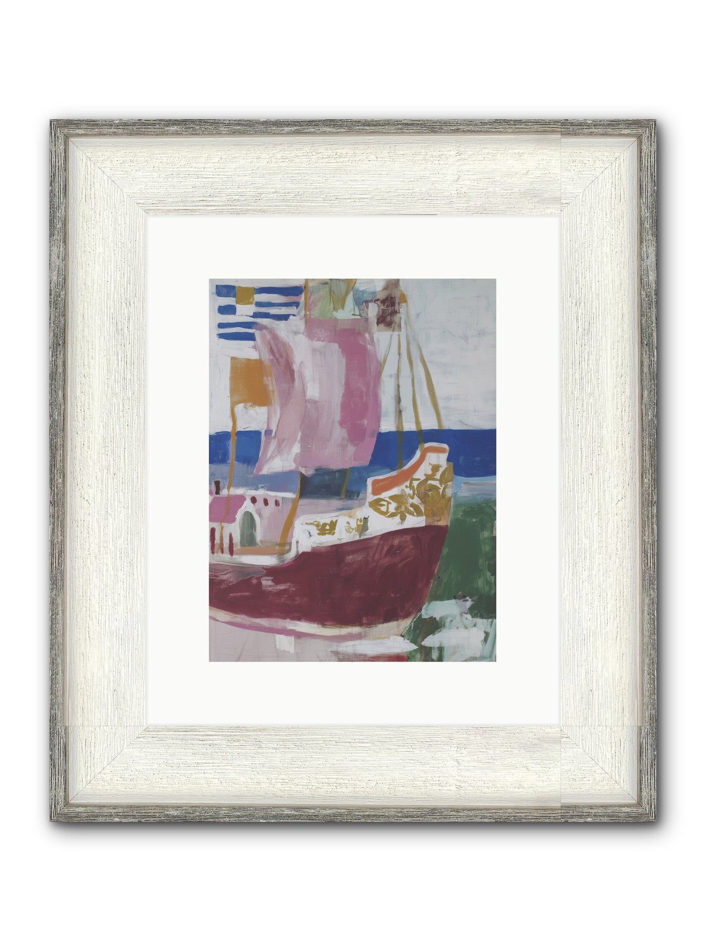 Floating Cathedral Framed Print - Driftwood White 9x12