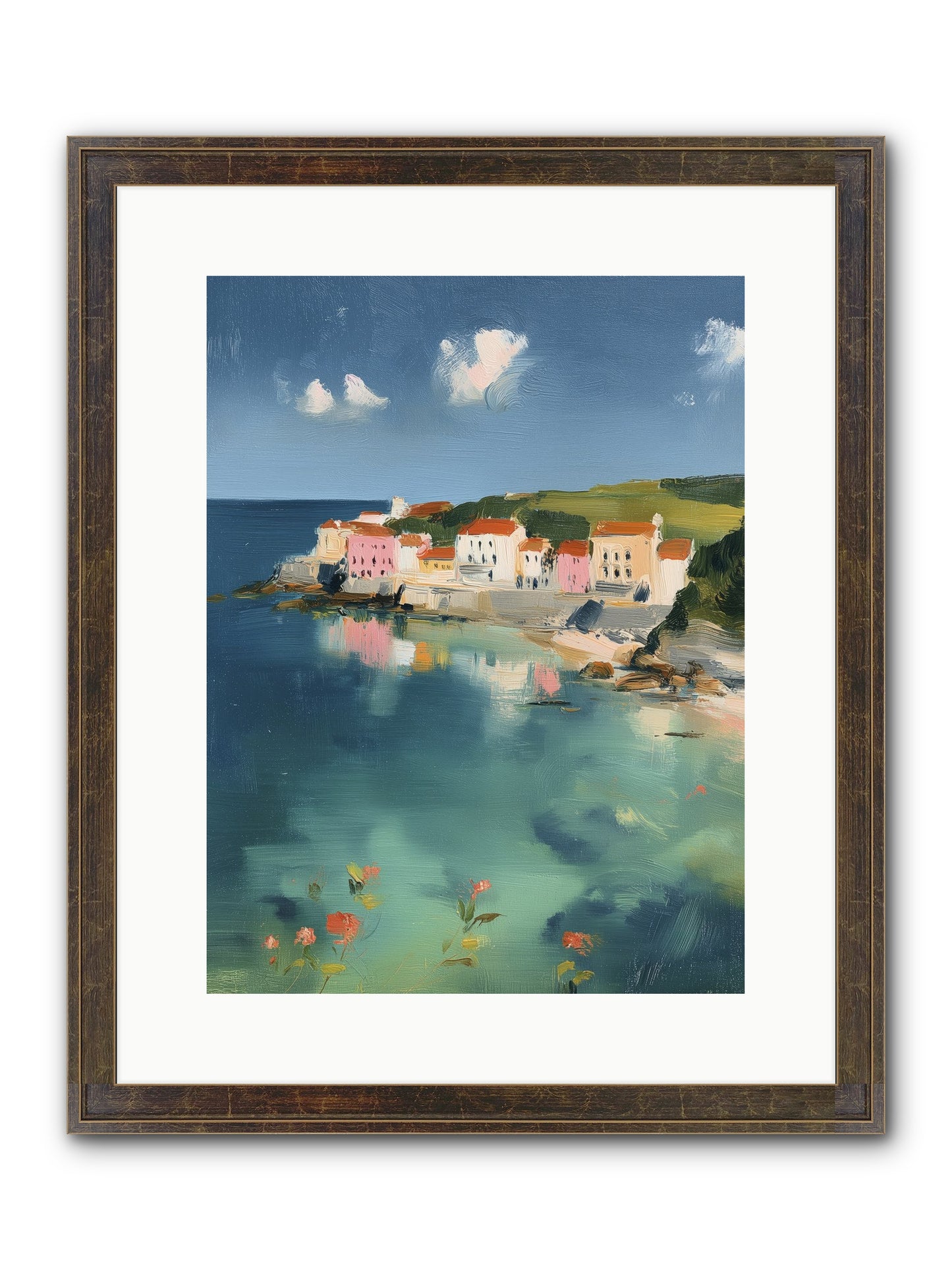 Floating On Dreams Framed Print - Slimwoods Black/Gold 12x16