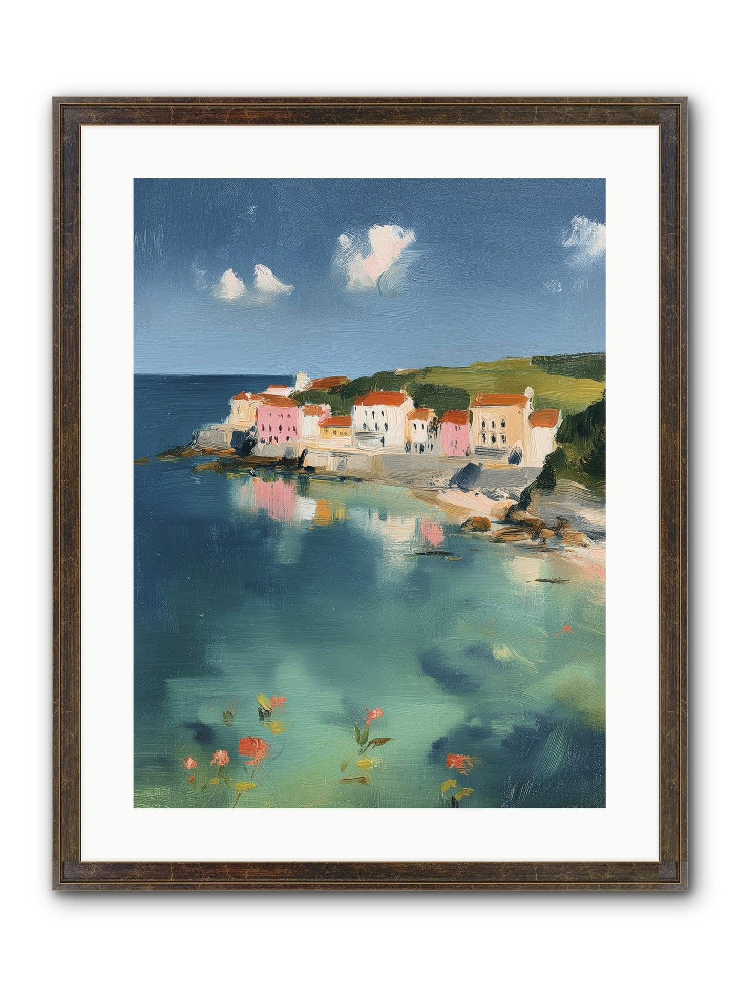 Floating On Dreams Framed Print - Slimwoods Black/Gold 18x24