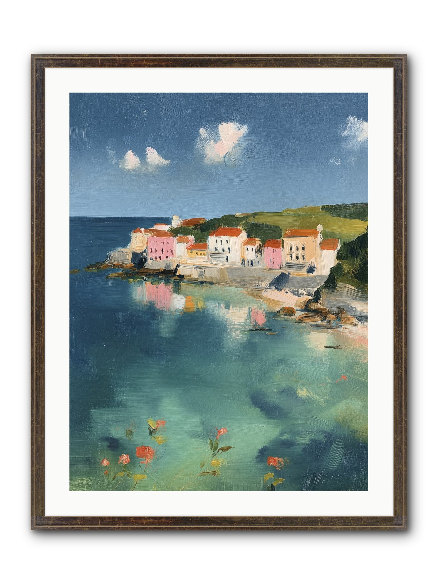 Floating On Dreams Framed Print - Slimwoods Black/Gold 24x32