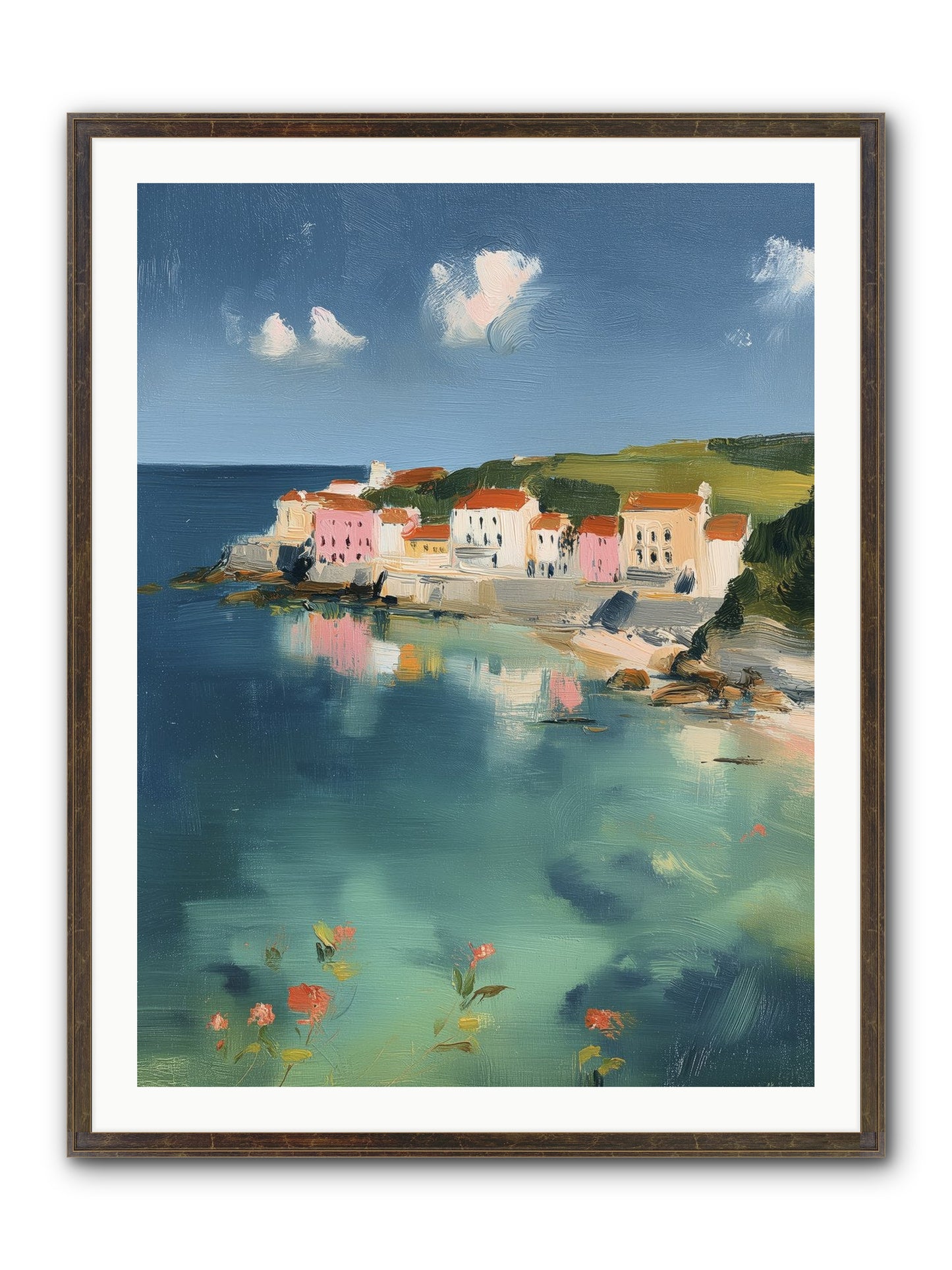 Floating On Dreams Framed Print - Slimwoods Black/Gold 30x40