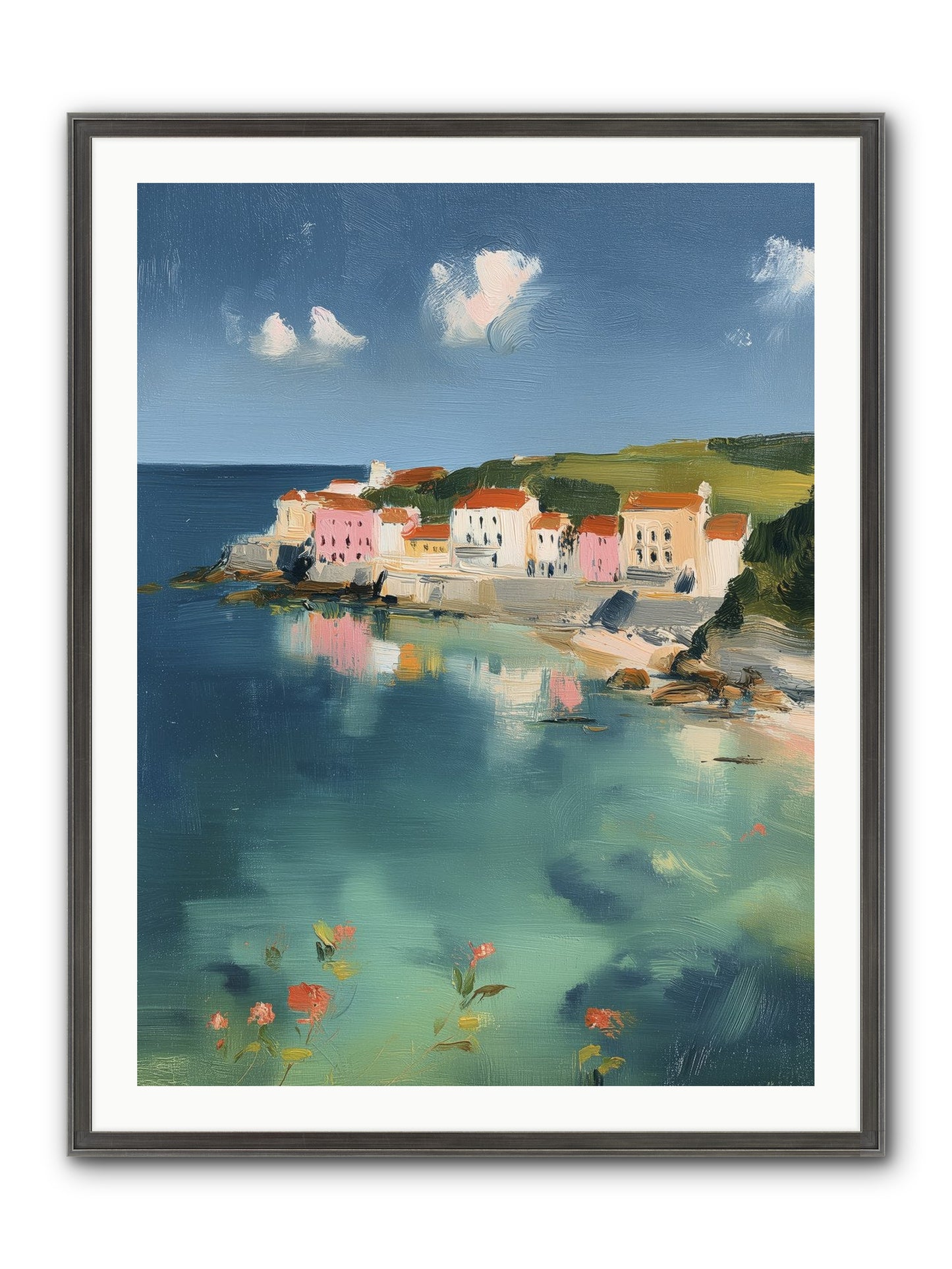 Floating On Dreams Framed Print - Slimwoods Black/Silver 30x40