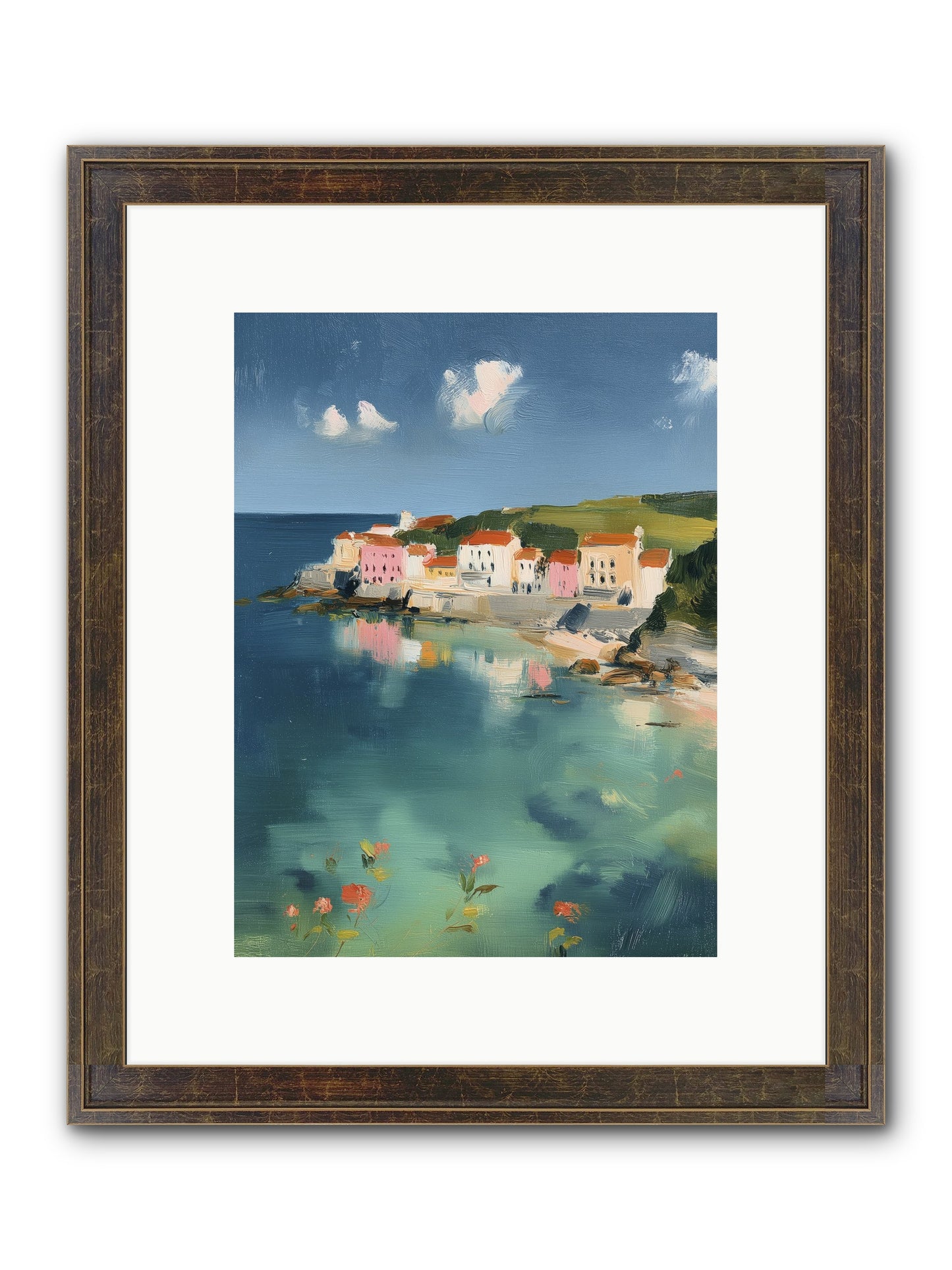 Floating On Dreams Framed Print - Slimwoods Black/Gold 9x12