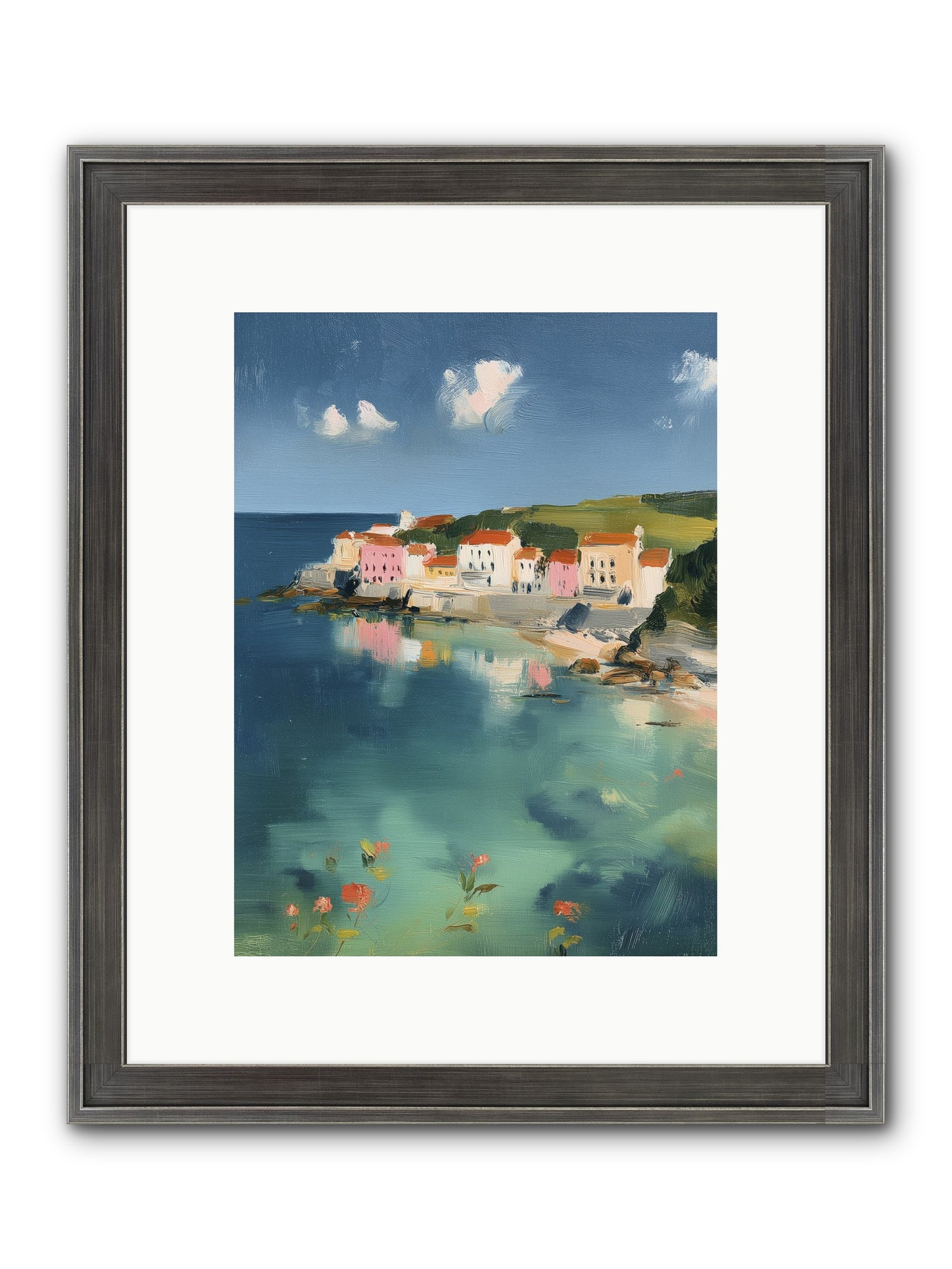 Floating On Dreams Framed Print - Slimwoods Black/Silver 9x12