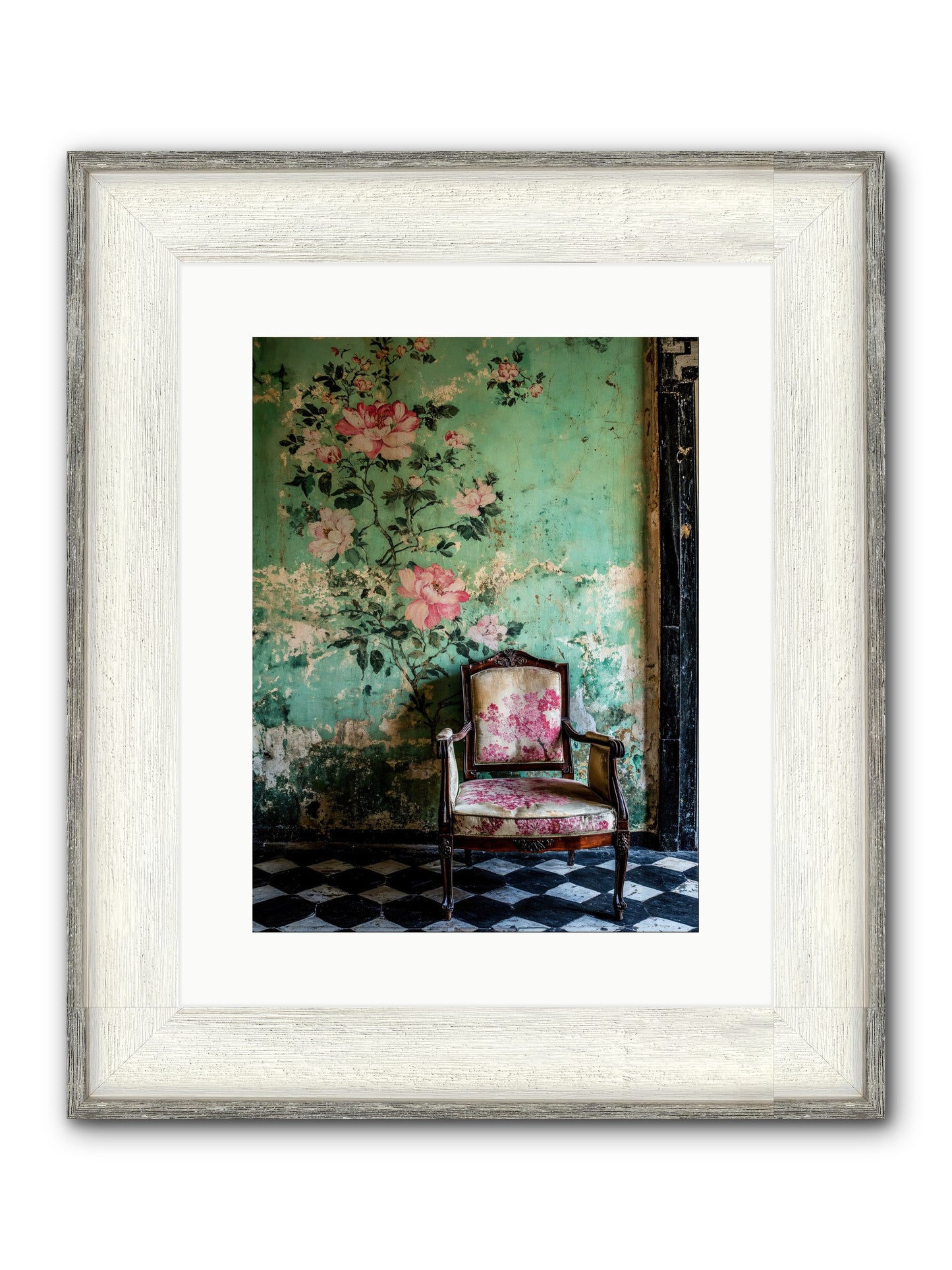 Flora Prophecies Framed Print - Driftwood White 12x16