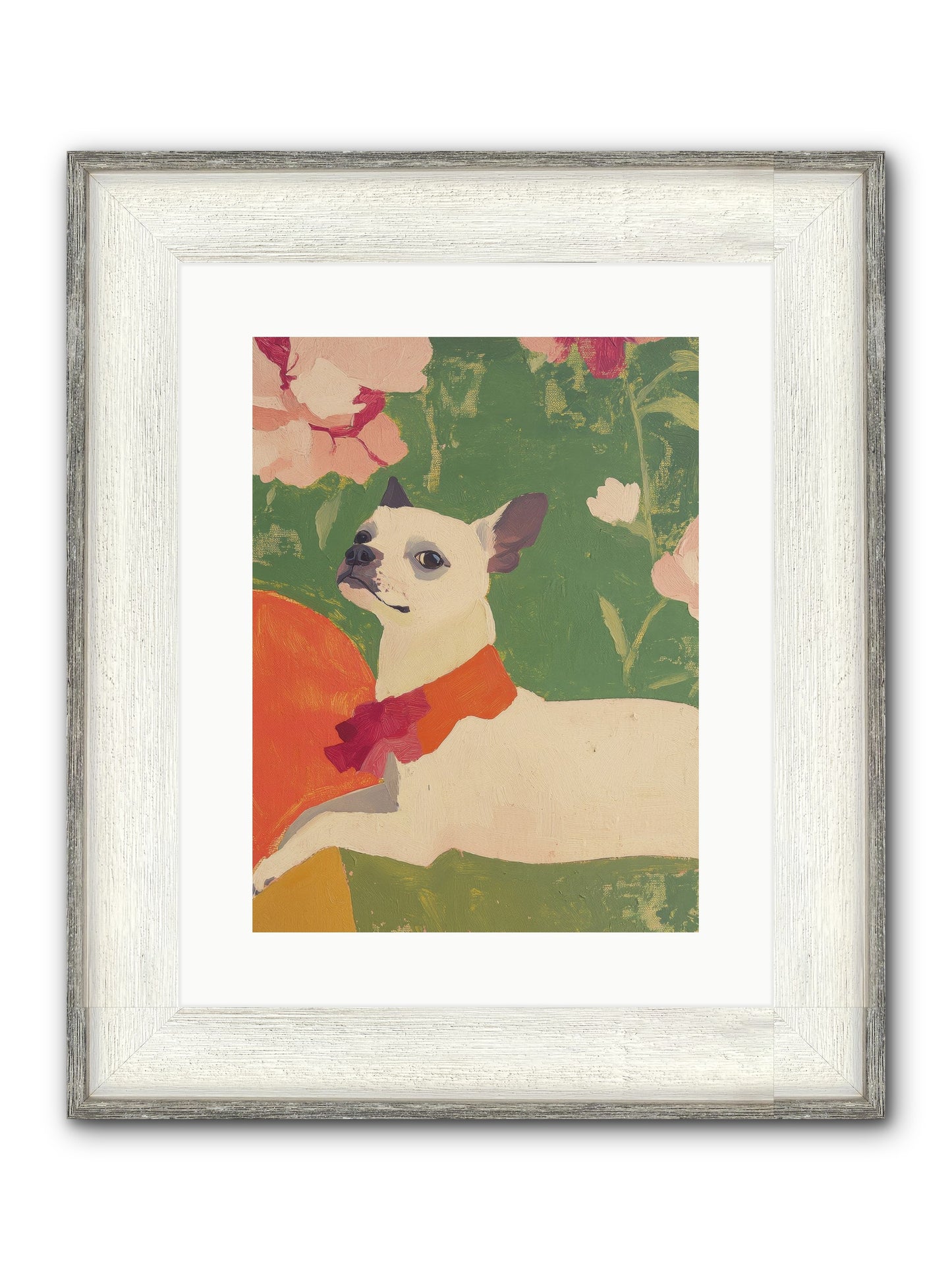 Flower Child Framed Print - Driftwood White 12x16