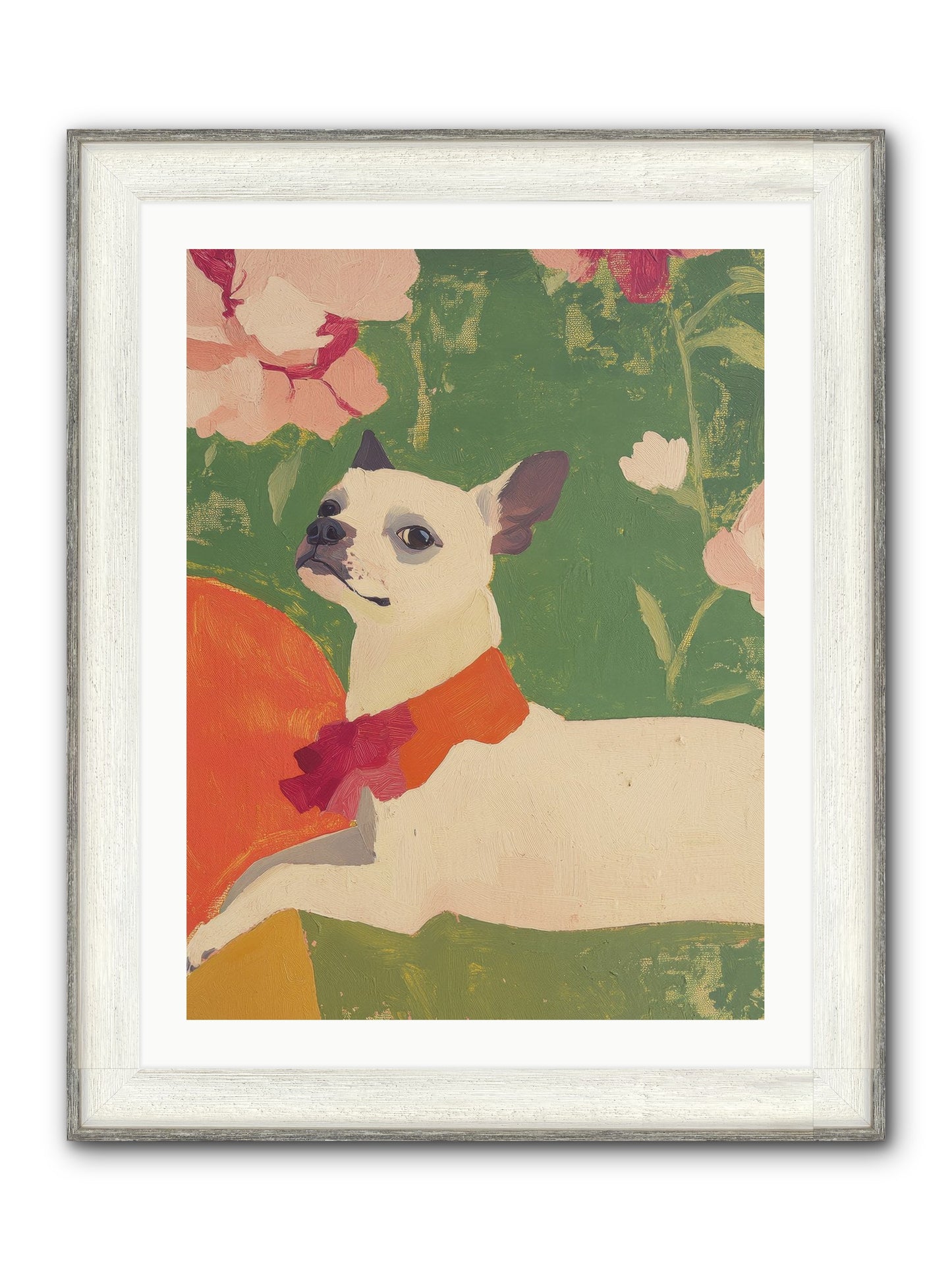 Flower Child Framed Print - Driftwood White 24x32