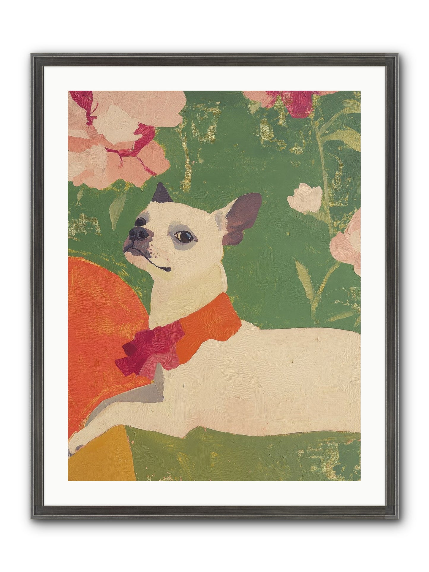 Flower Child Framed Print - Slimwoods Black/Silver 24x32