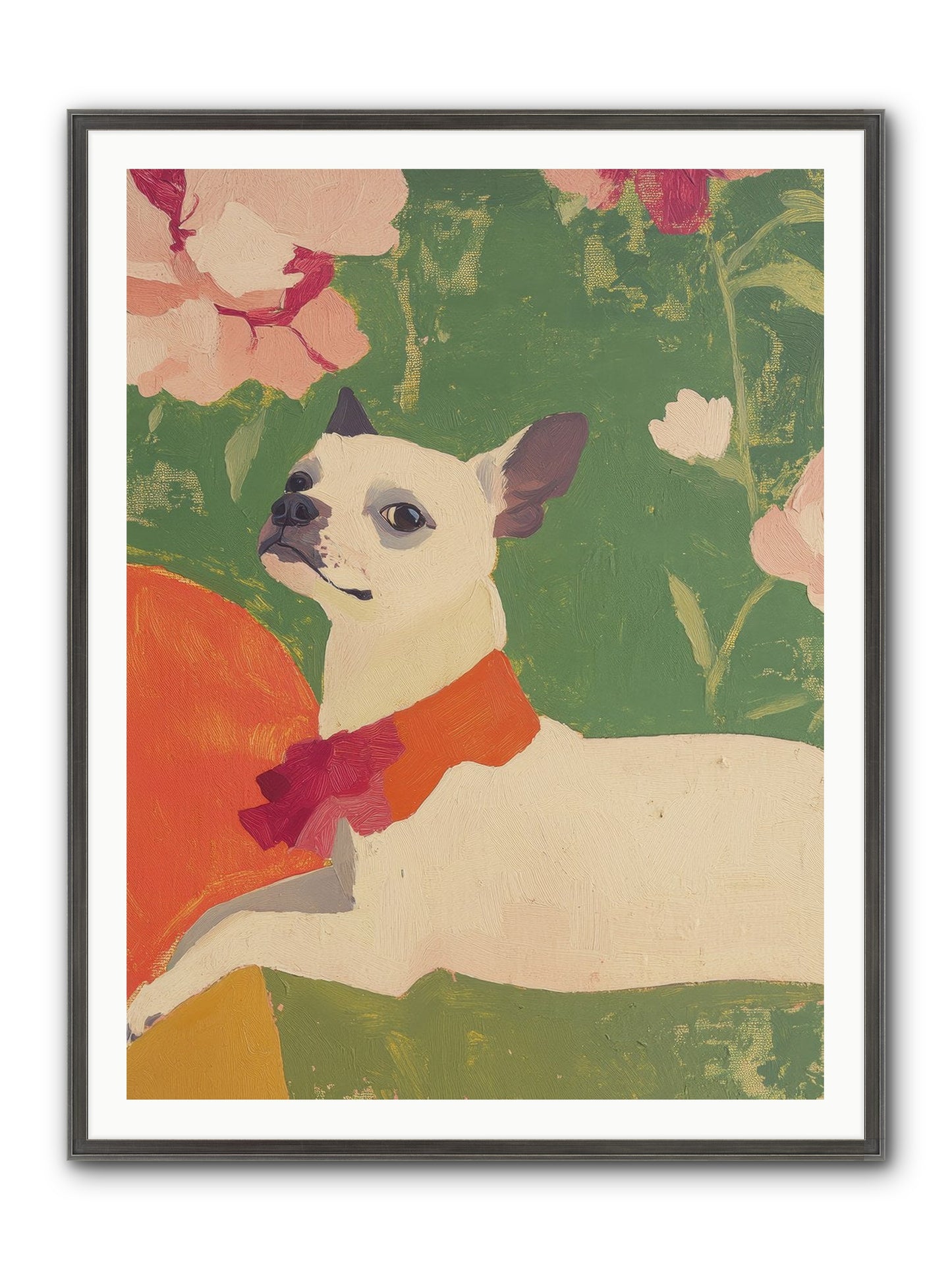 Flower Child Framed Print - Slimwoods Black/Silver 36x48