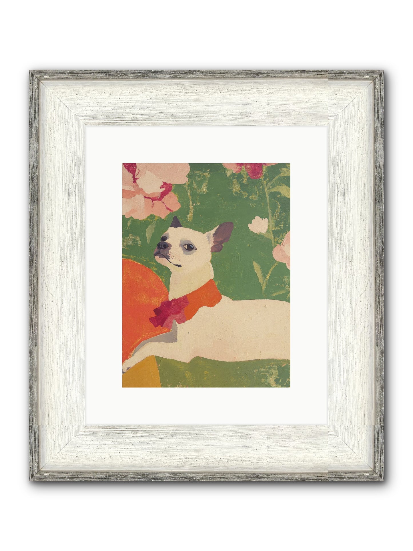 Flower Child Framed Print - Driftwood White 9x12