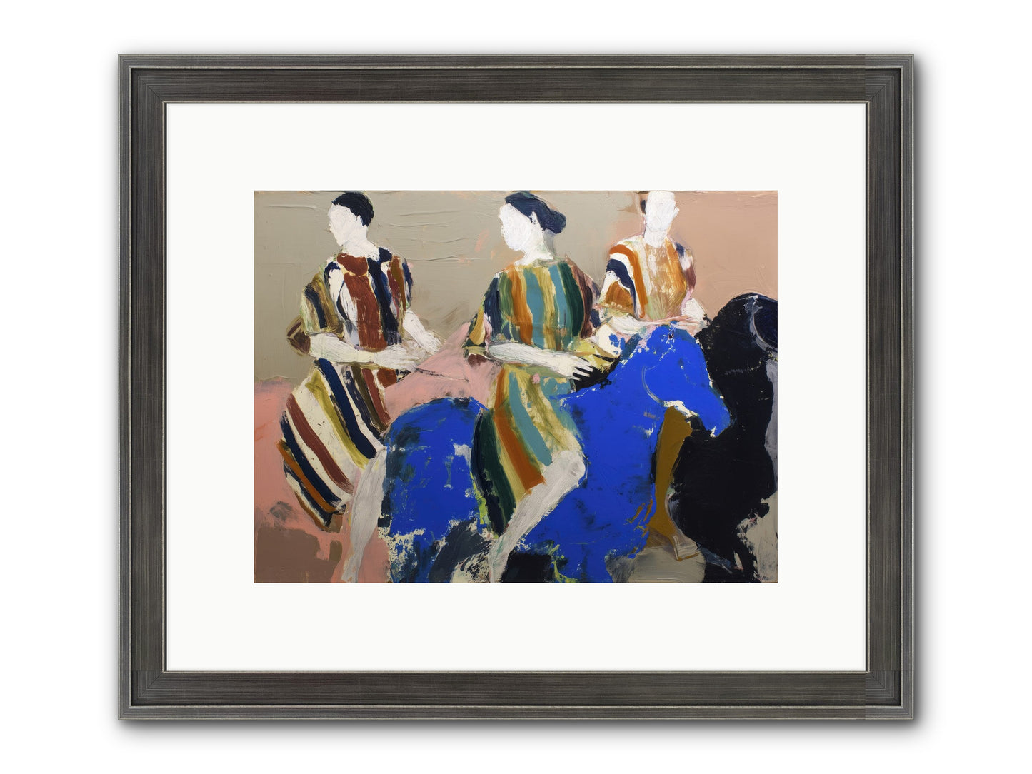 Folded Dawn Framed Print - Slimwoods Black/Silver 12x9