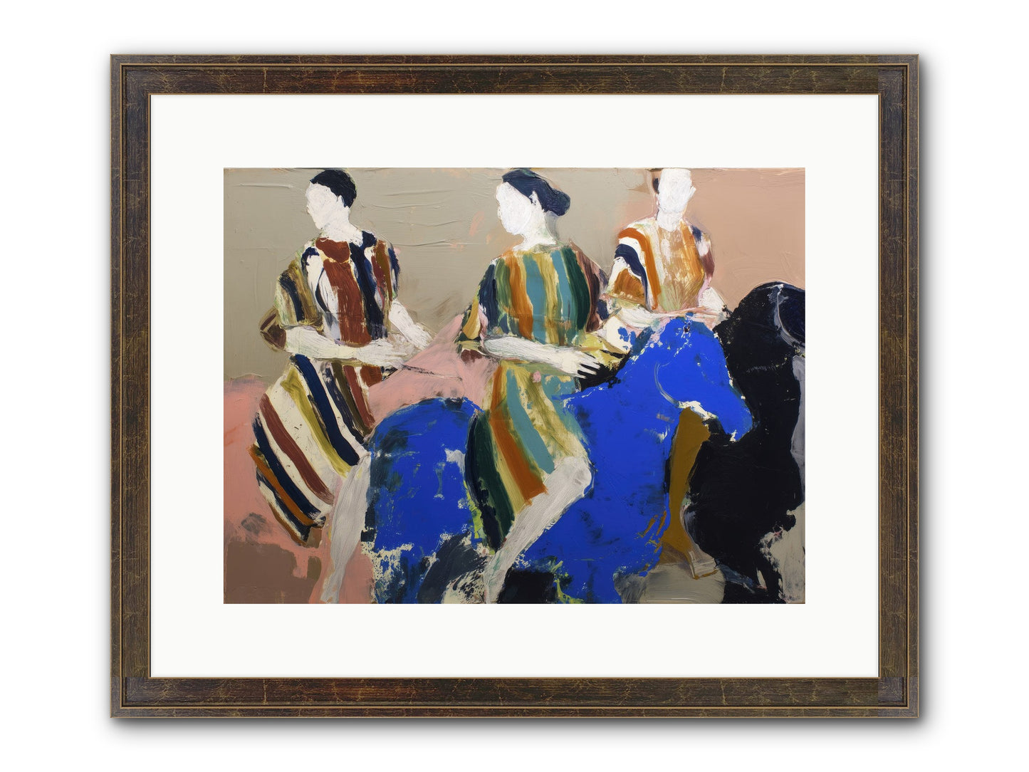 Folded Dawn Framed Print - Slimwoods Black/Gold 16x12