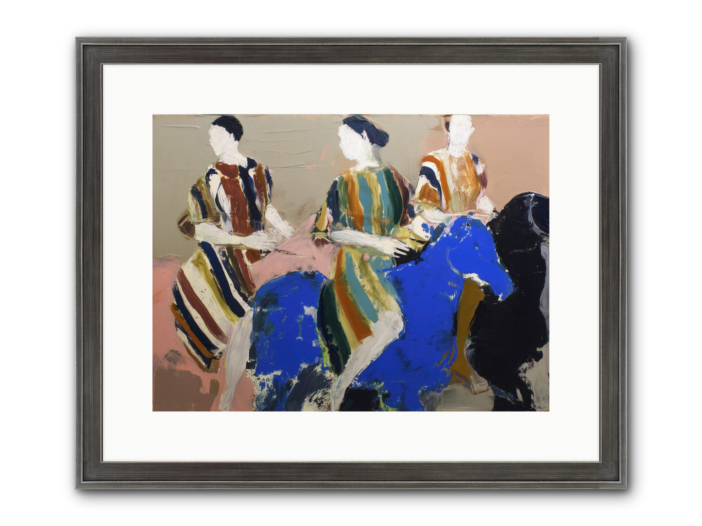 Folded Dawn Framed Print - Slimwoods Black/Silver 16x12