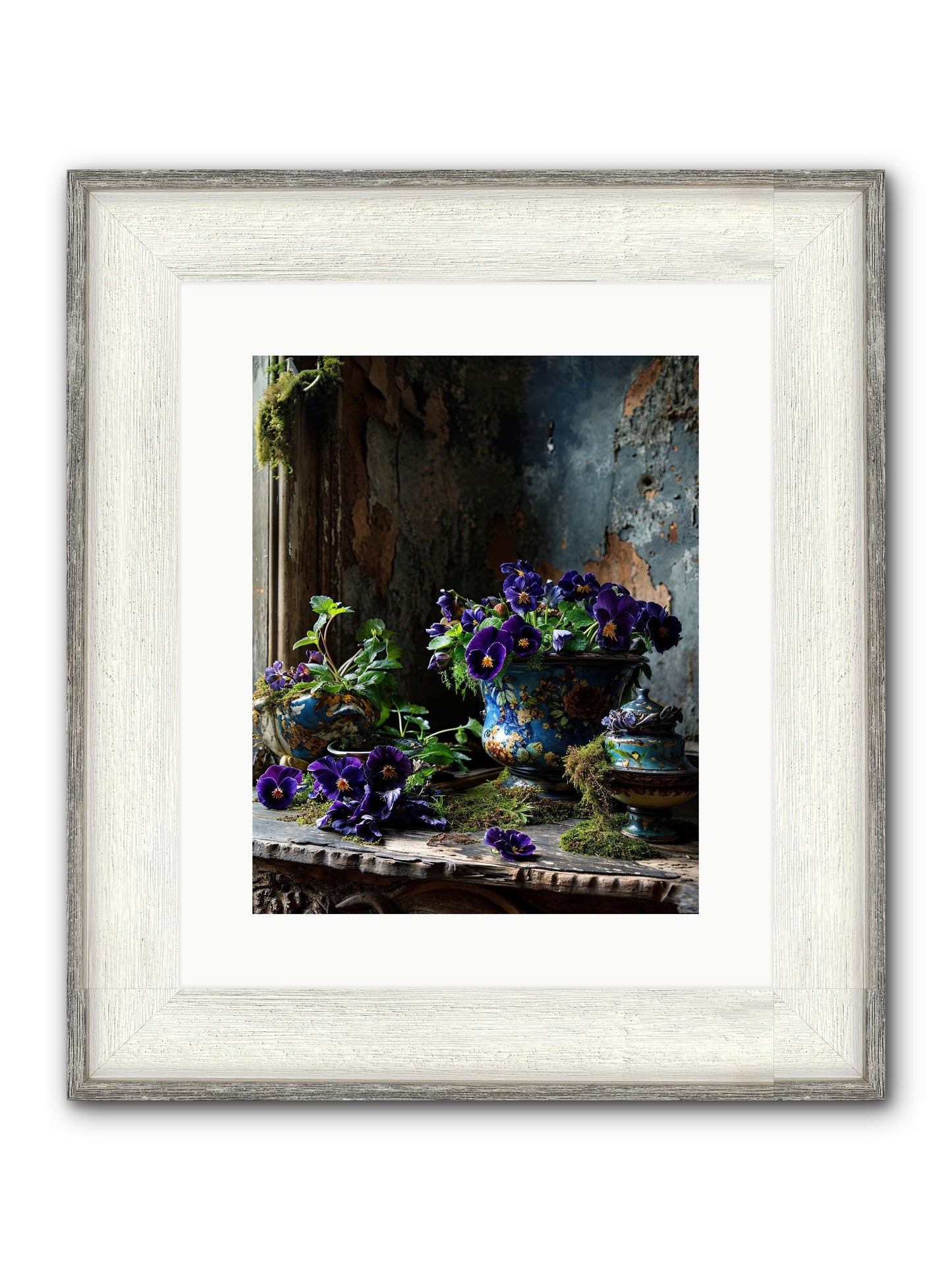 Folly's Fare Framed Print - Driftwood White 12x15