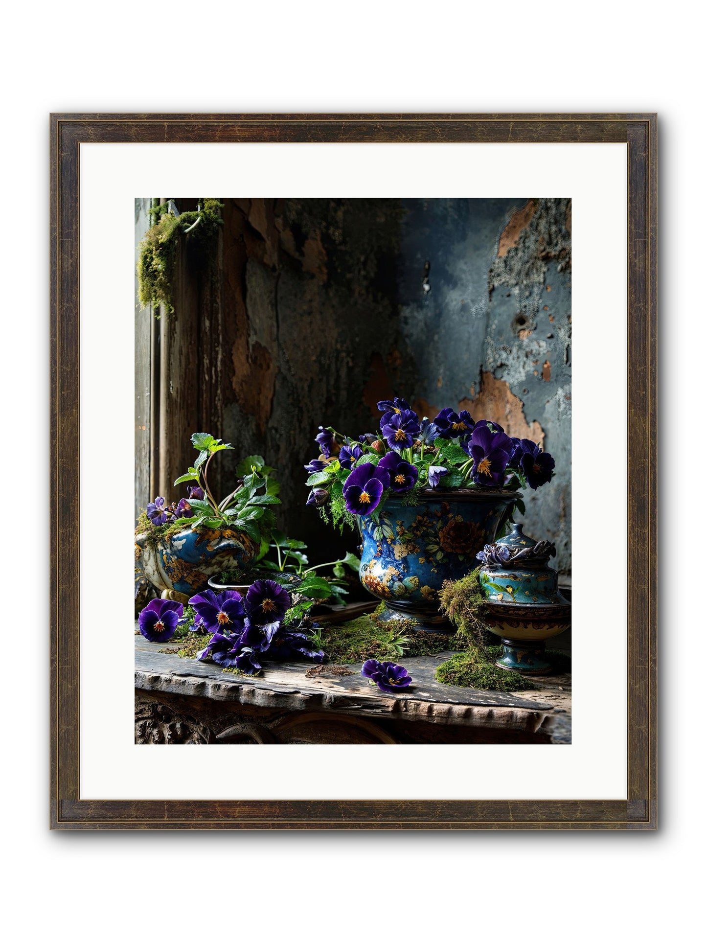 Folly's Fare Framed Print - Slimwoods Black/Gold 16x20