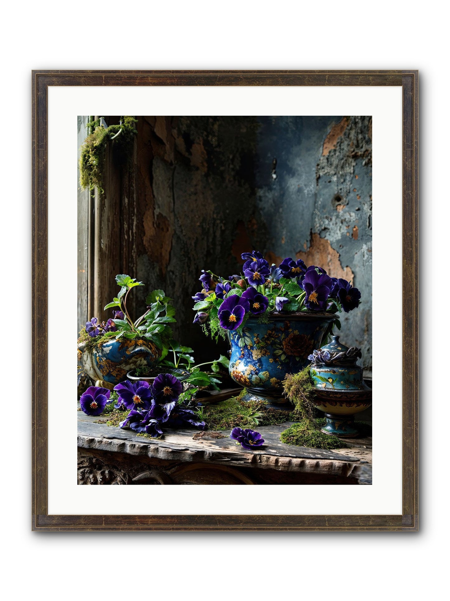 Folly's Fare Framed Print - Slimwoods Black/Gold 20x25