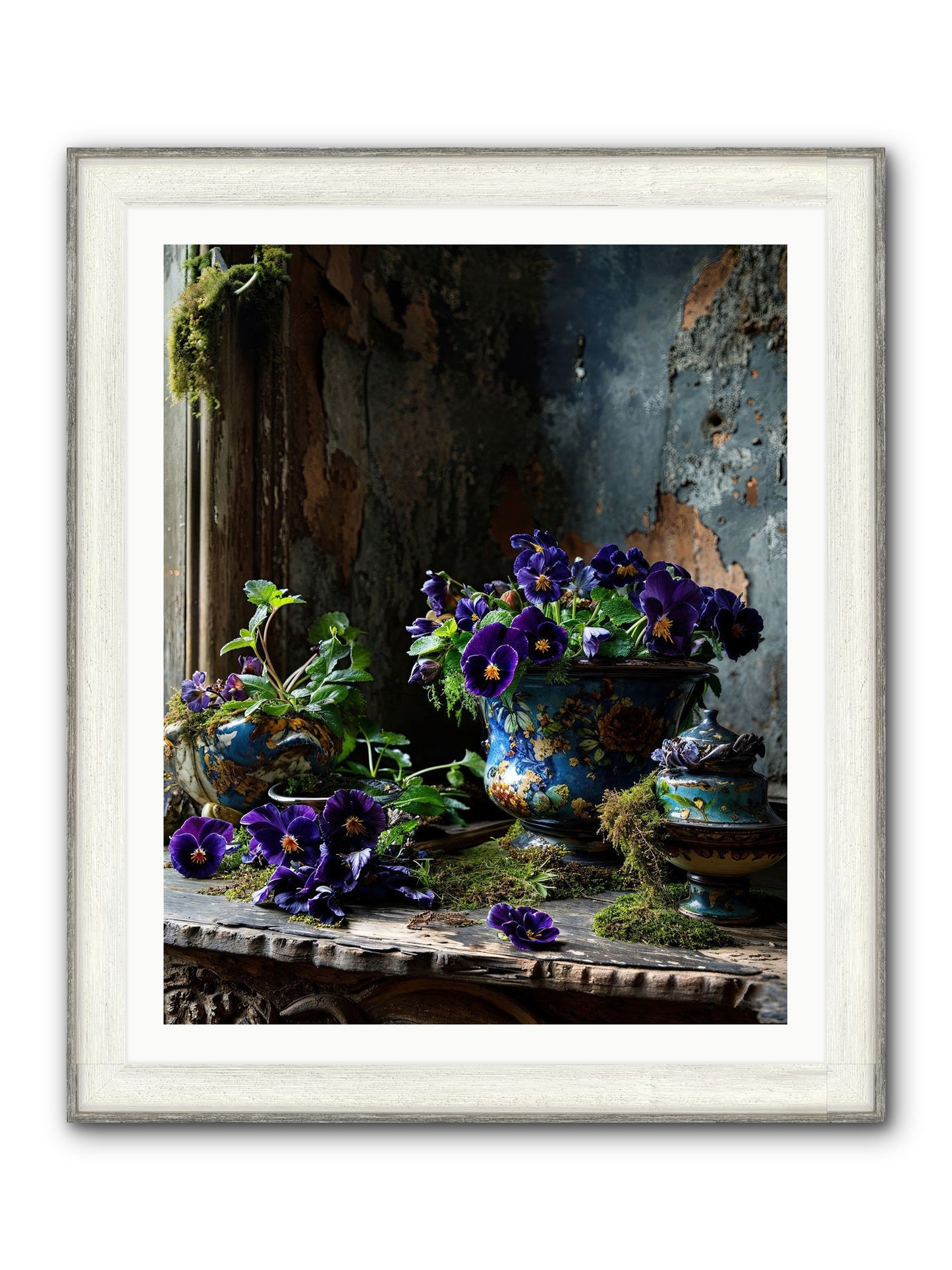 Folly's Fare Framed Print - Driftwood White 32x40