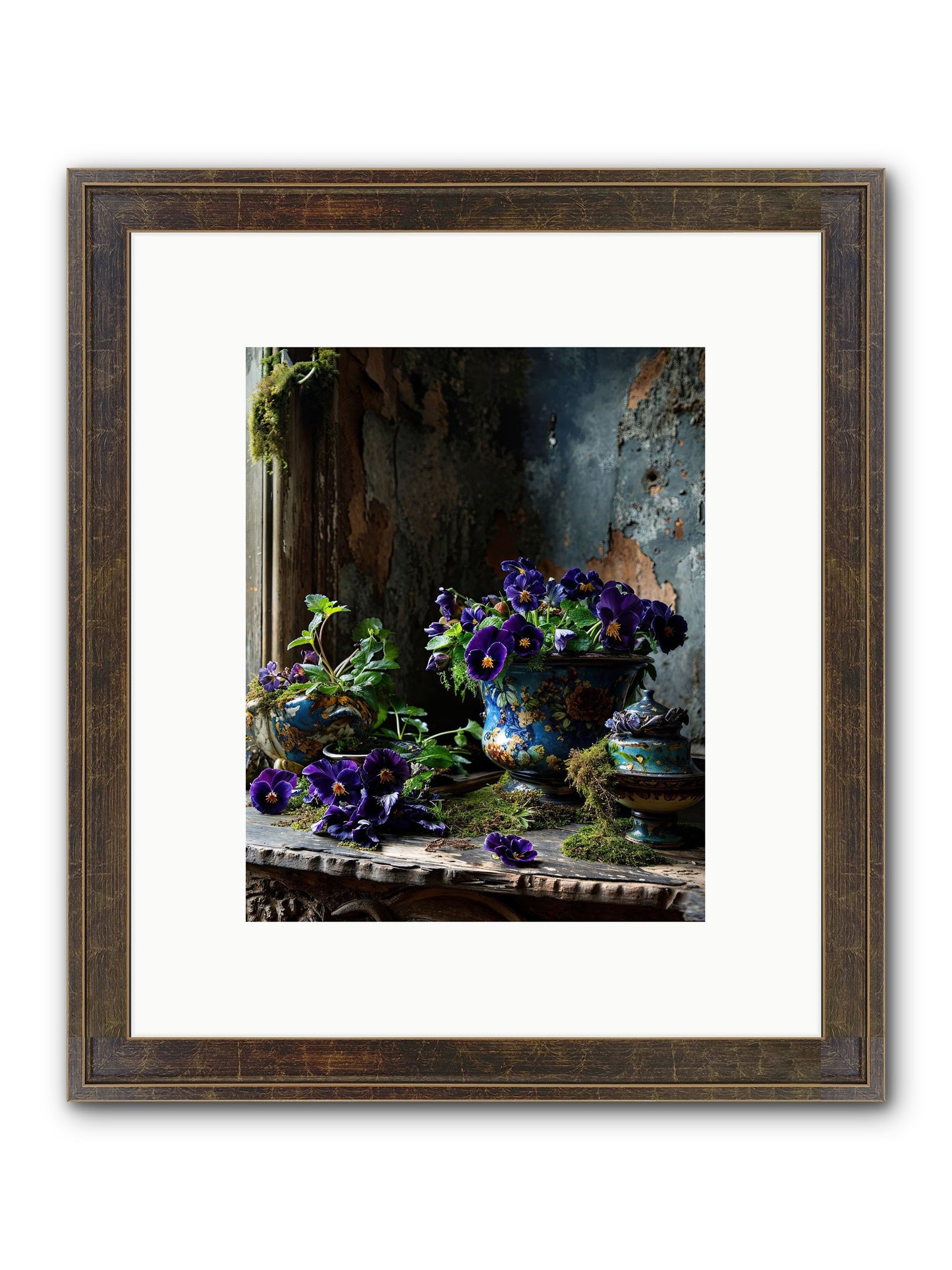 Folly's Fare Framed Print - Slimwoods Black/Gold 8x10