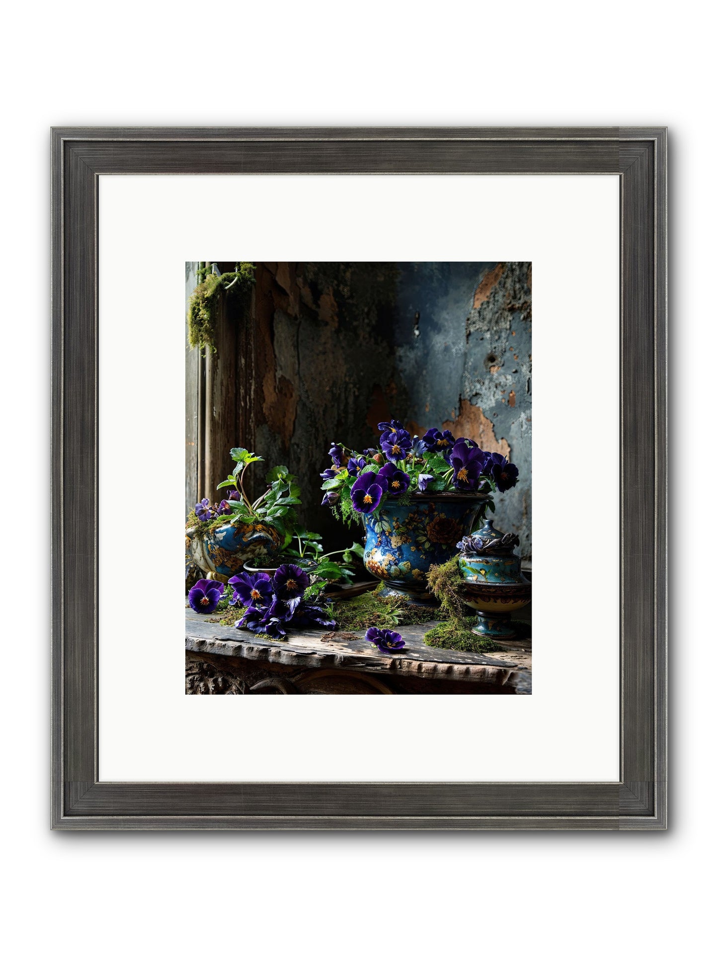 Folly's Fare Framed Print - Slimwoods Black/Silver 8x10