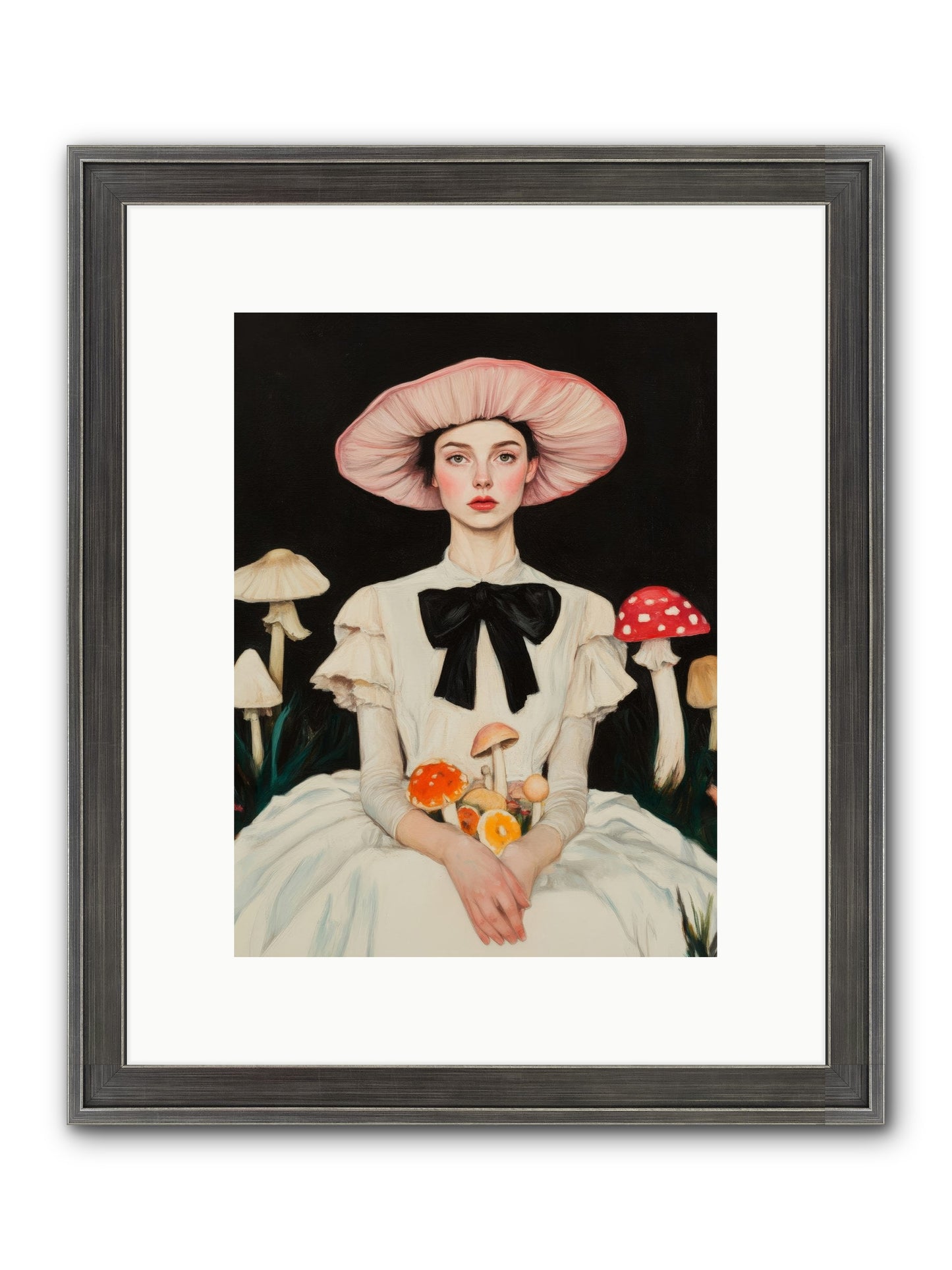 Forest Floor Queen Framed Print - Slimwoods Black/Silver 9x12