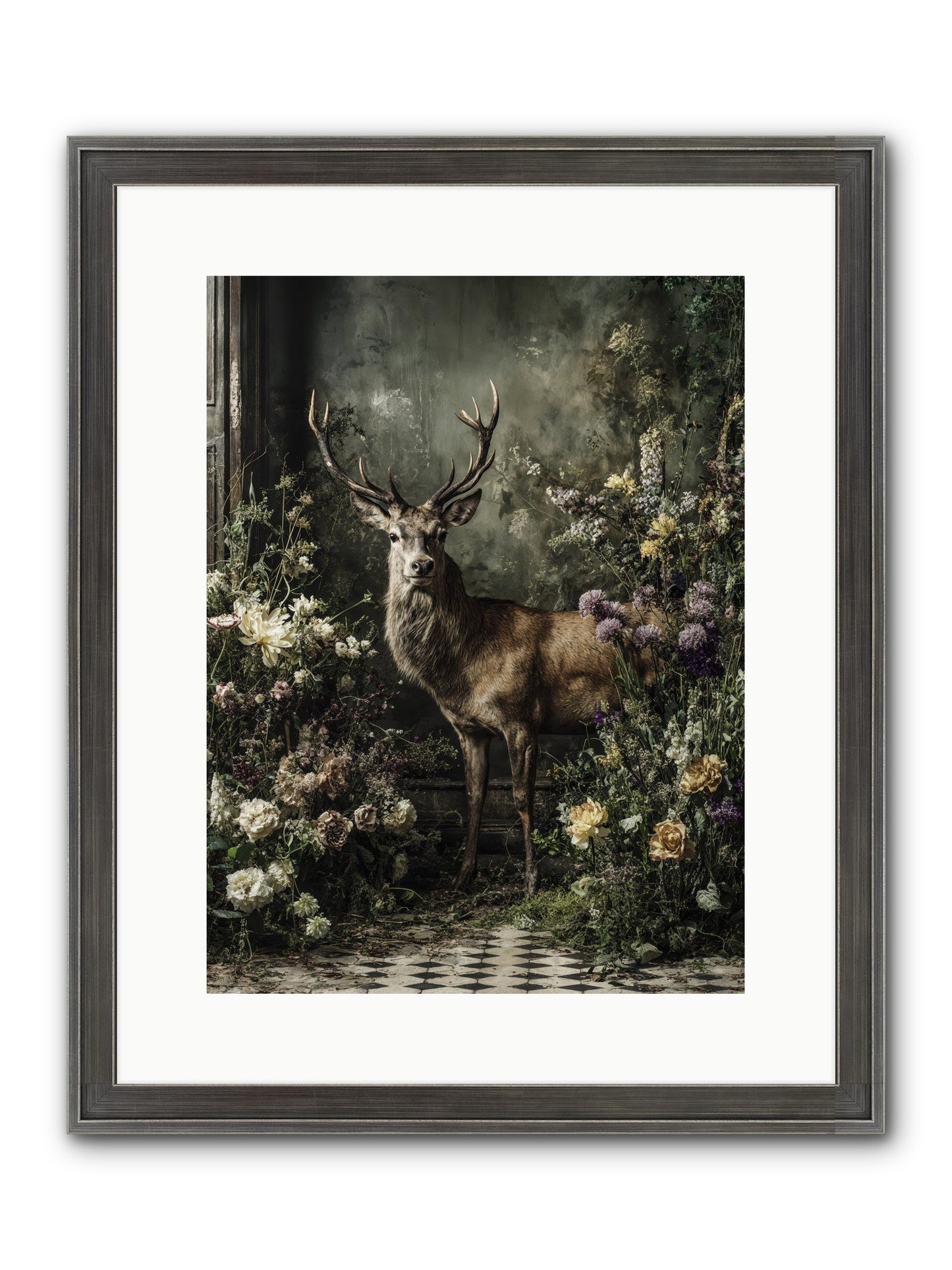 Forest Sprite Framed Print - Slimwoods Black/Silver 12x16