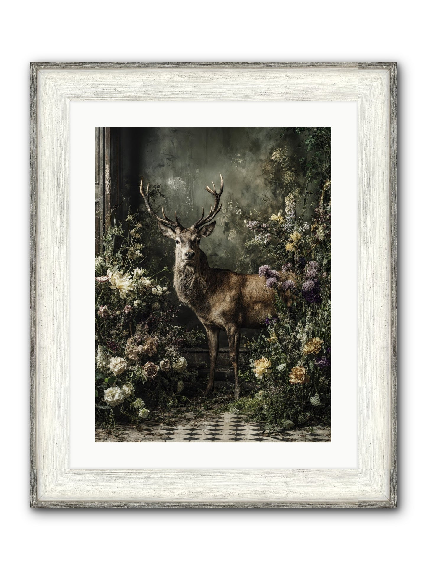 Forest Sprite Framed Print - Driftwood White 18x24