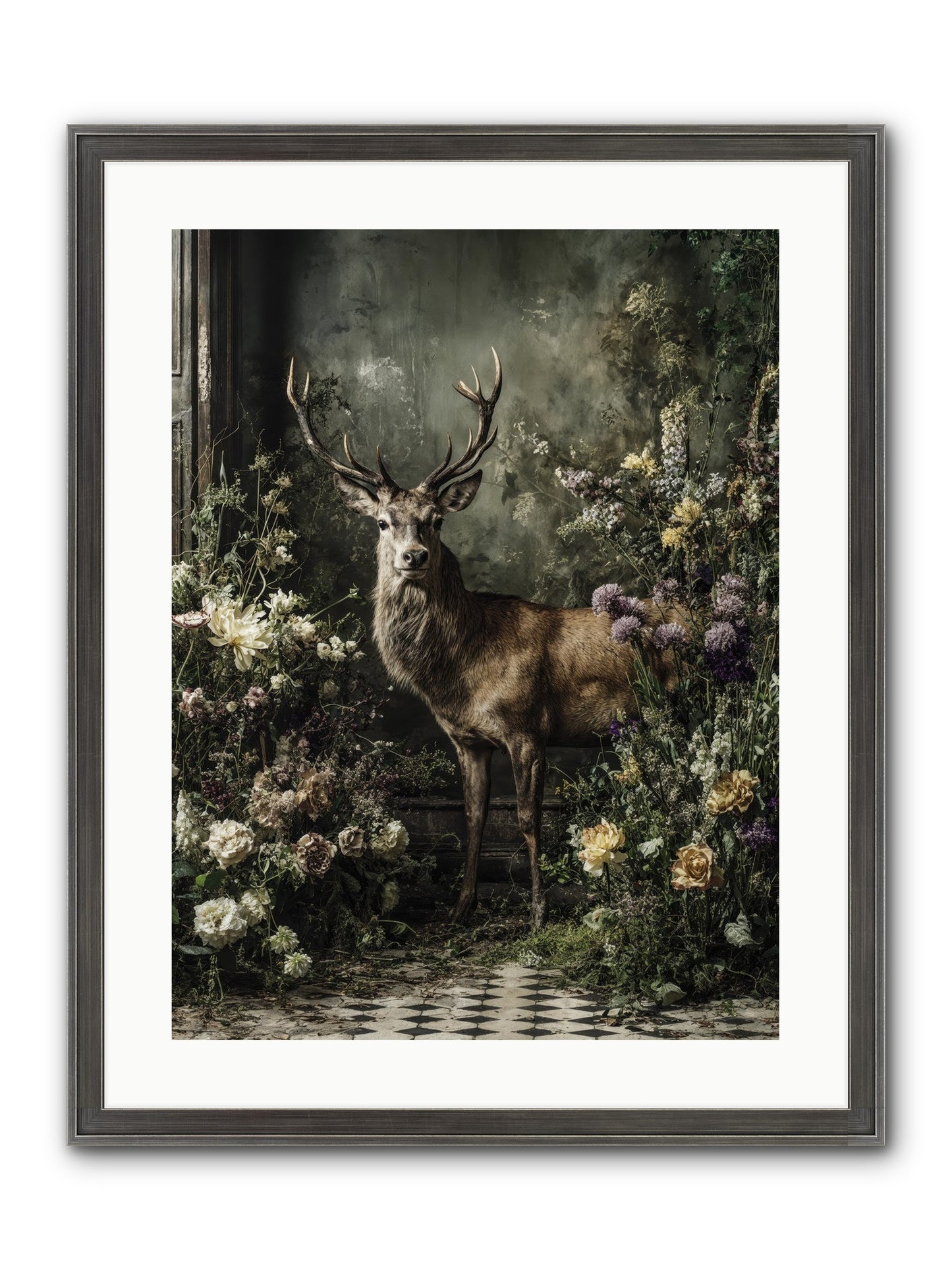 Forest Sprite Framed Print - Slimwoods Black/Silver 18x24