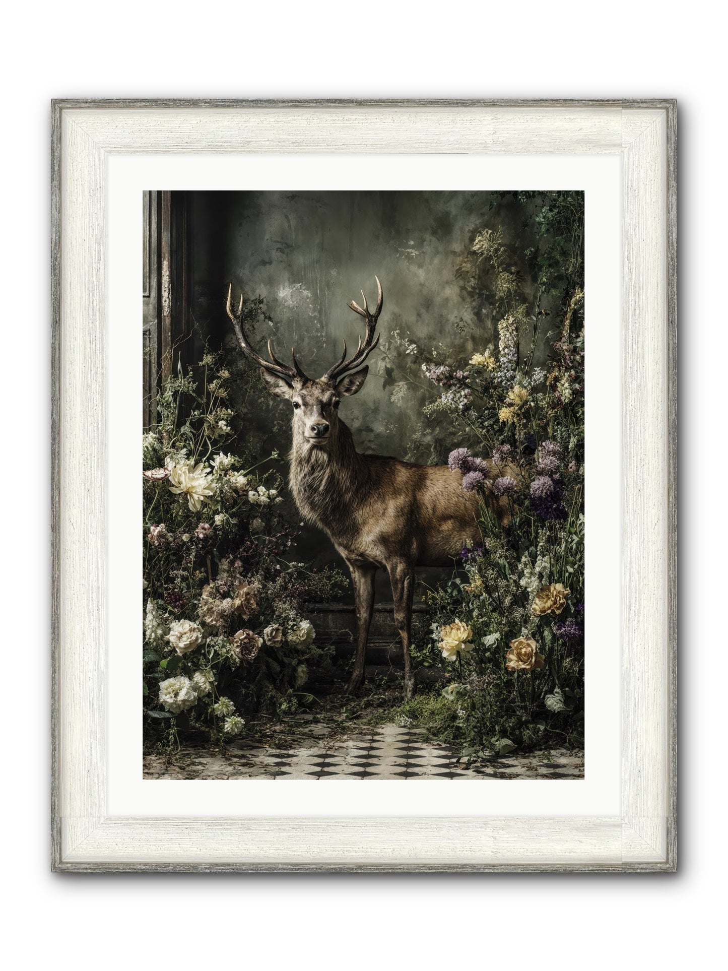 Forest Sprite Framed Print - Driftwood White 24x32