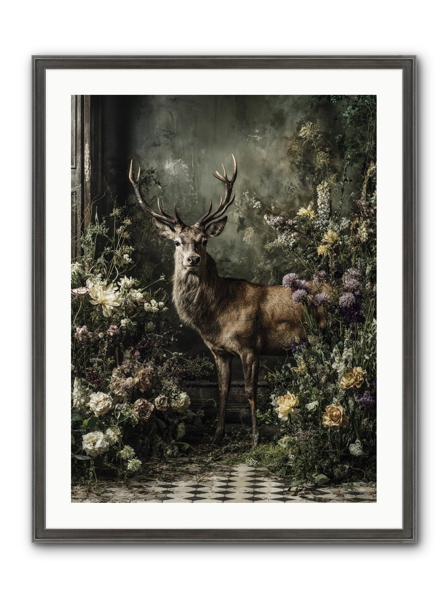Forest Sprite Framed Print - Slimwoods Black/Silver 24x32