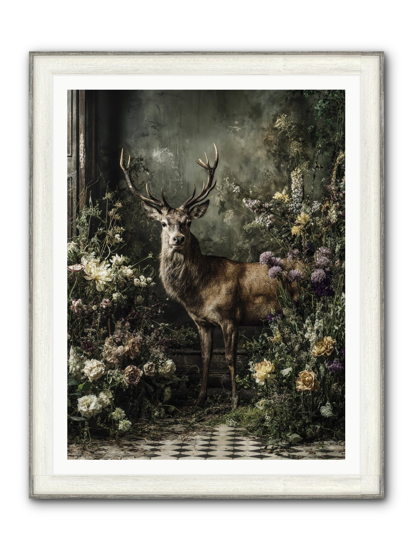 Forest Sprite Framed Print - Driftwood White 36x48