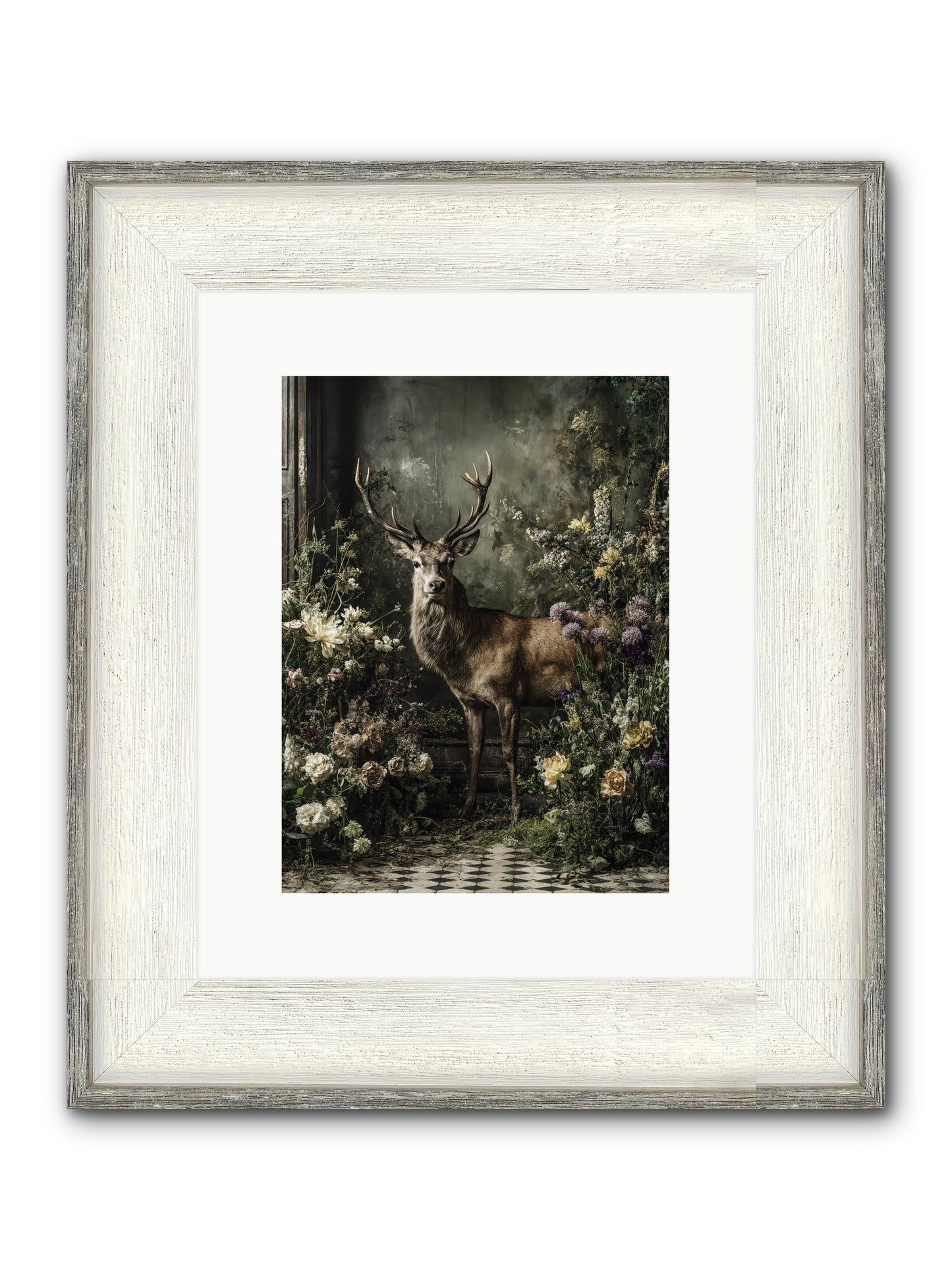 Forest Sprite Framed Print - Driftwood White 9x12